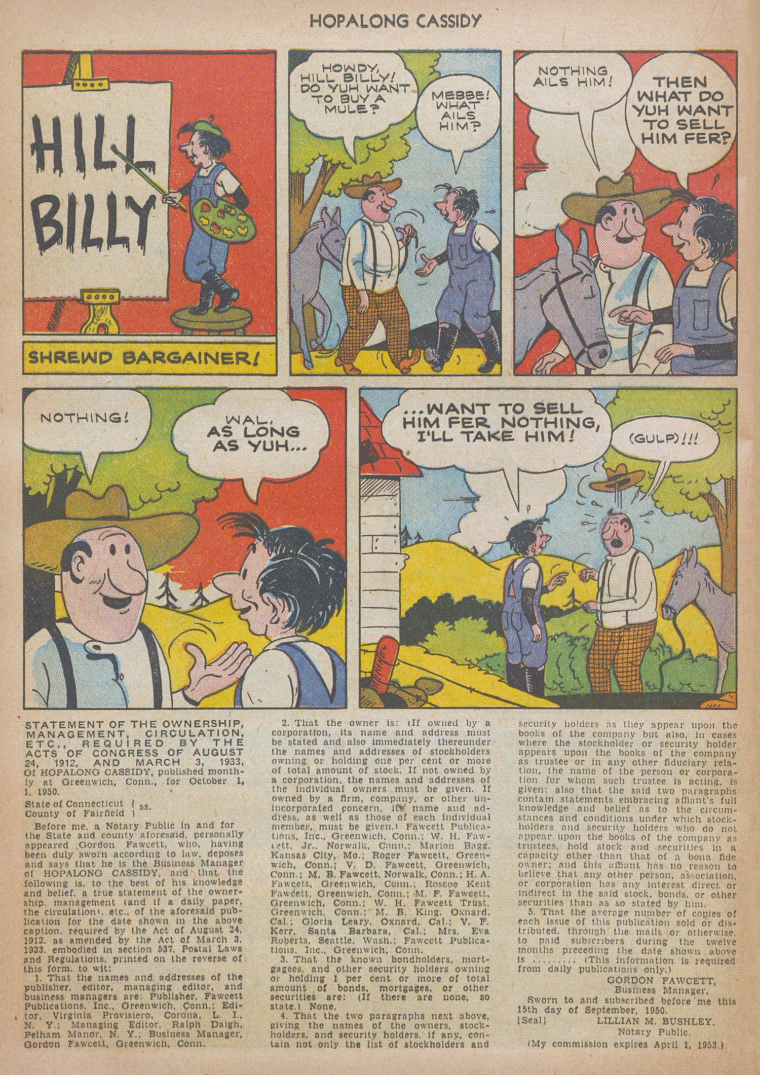 Read online Hopalong Cassidy comic -  Issue #51 - 40