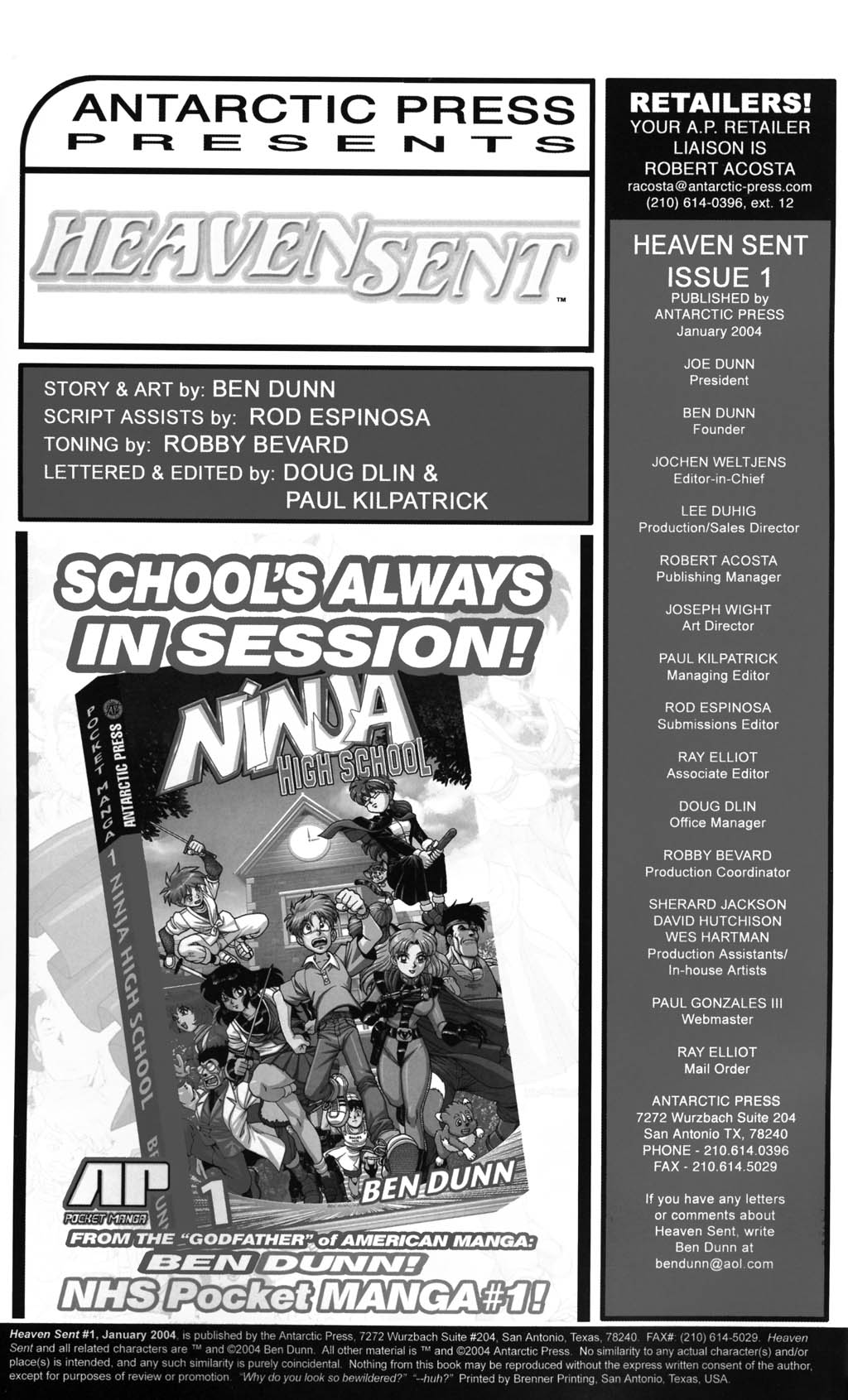 Read online Heaven Sent comic -  Issue #1 - 2