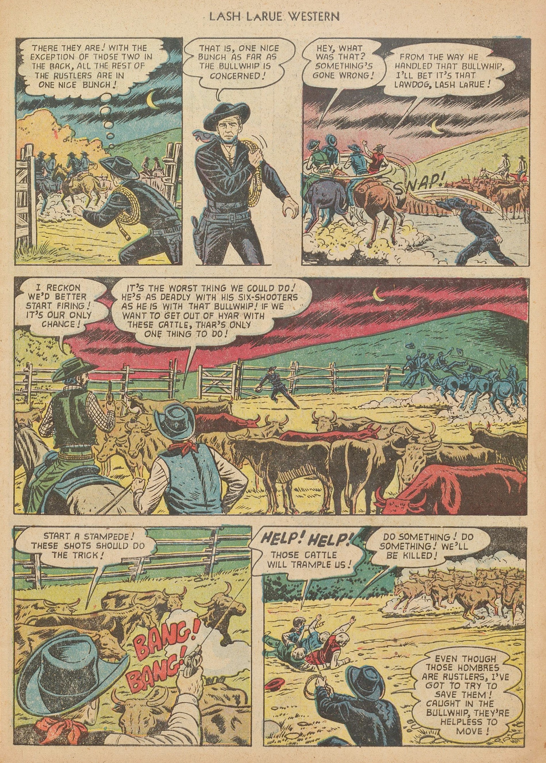 Read online Lash Larue Western (1949) comic -  Issue #40 - 7
