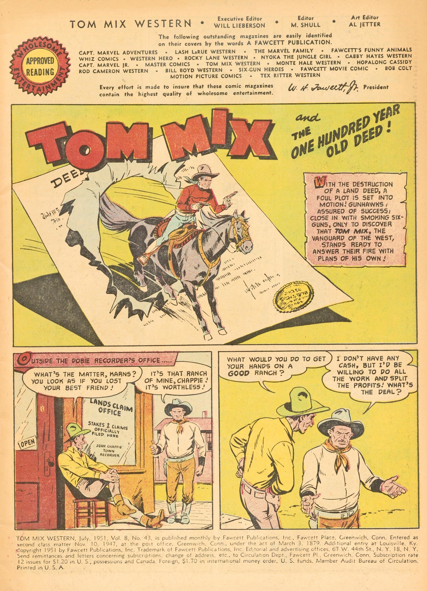 Read online Tom Mix Western (1948) comic -  Issue #43 - 3