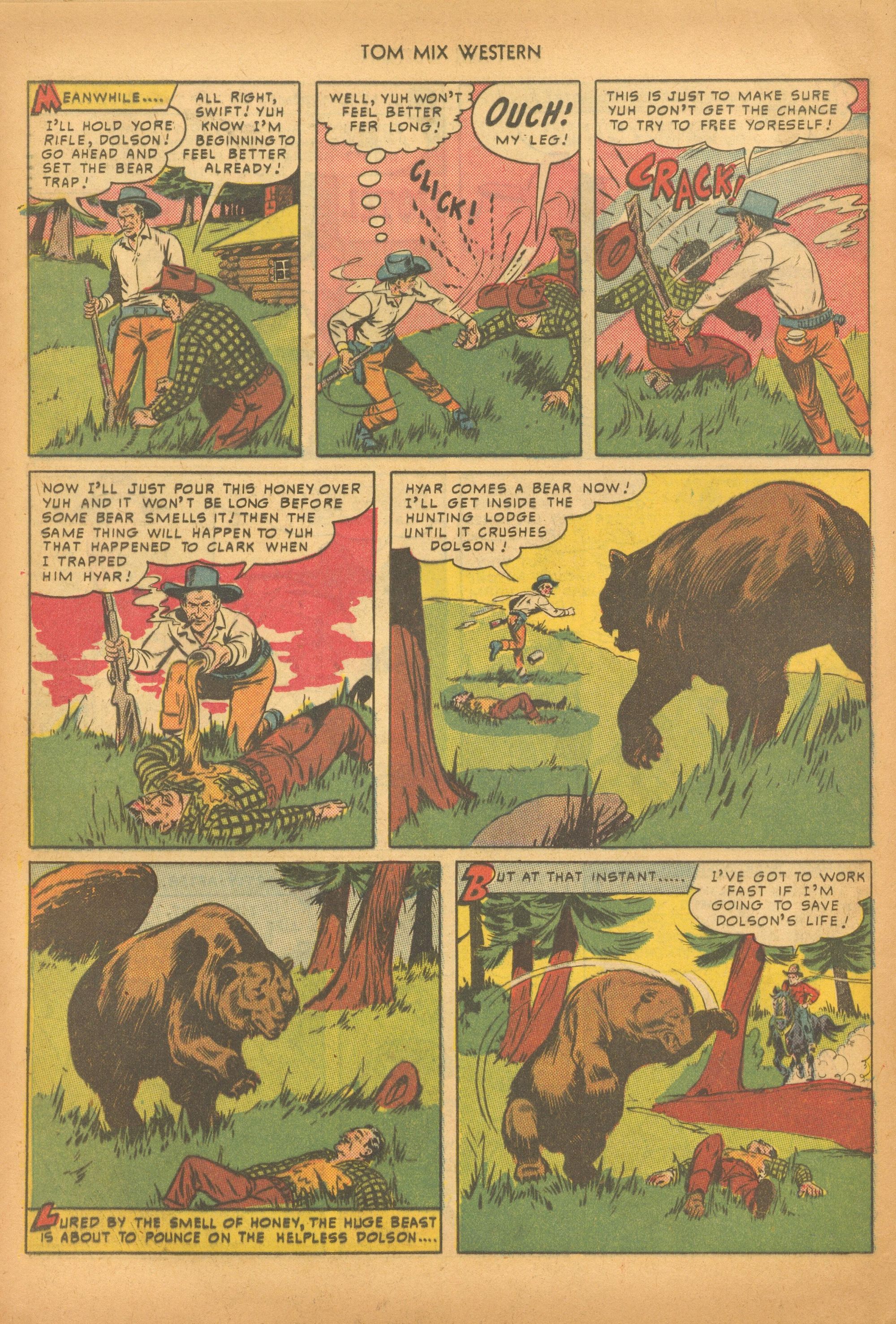 Read online Tom Mix Western (1948) comic -  Issue #28 - 40
