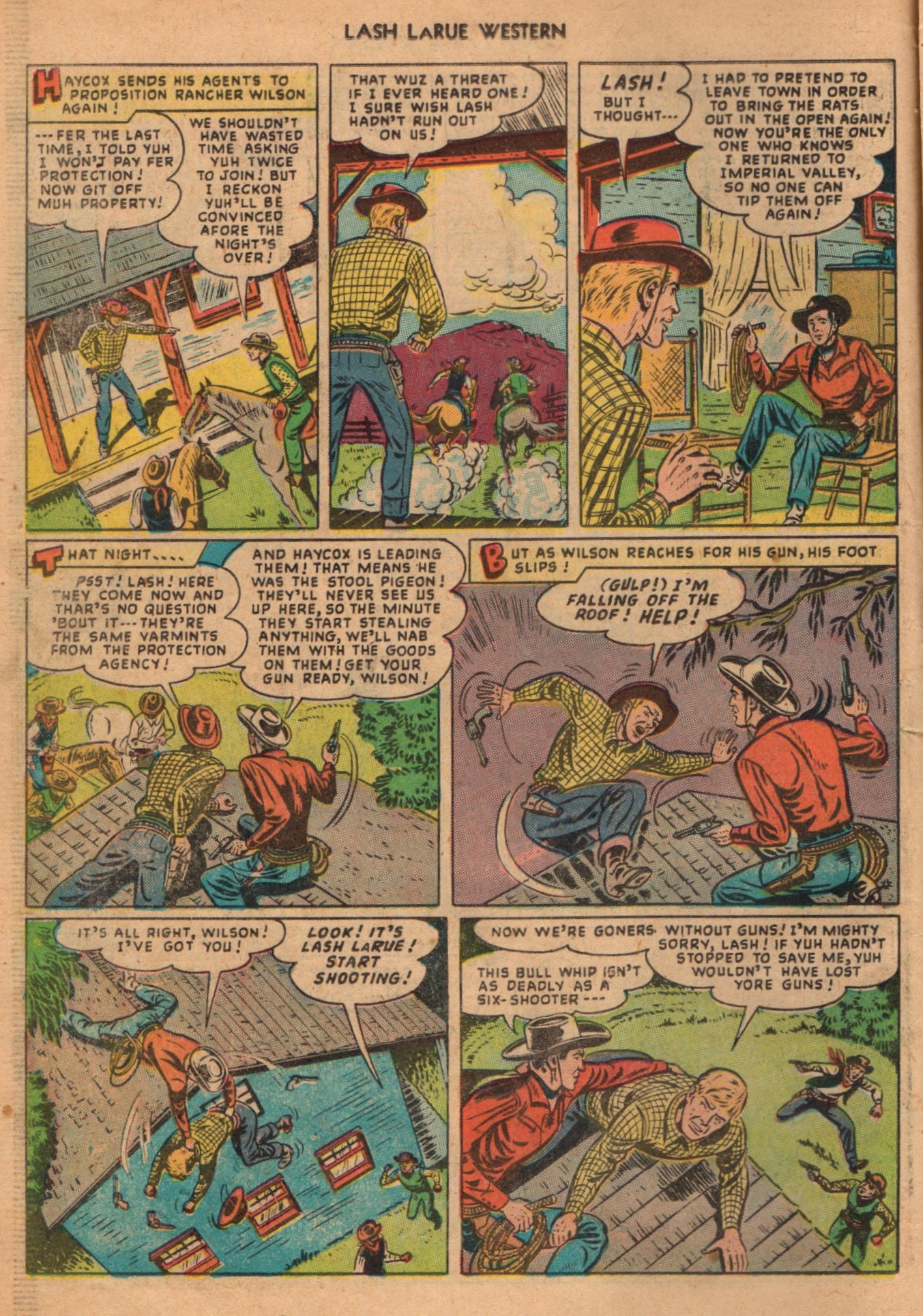 Read online Lash Larue Western (1949) comic -  Issue #1 - 10