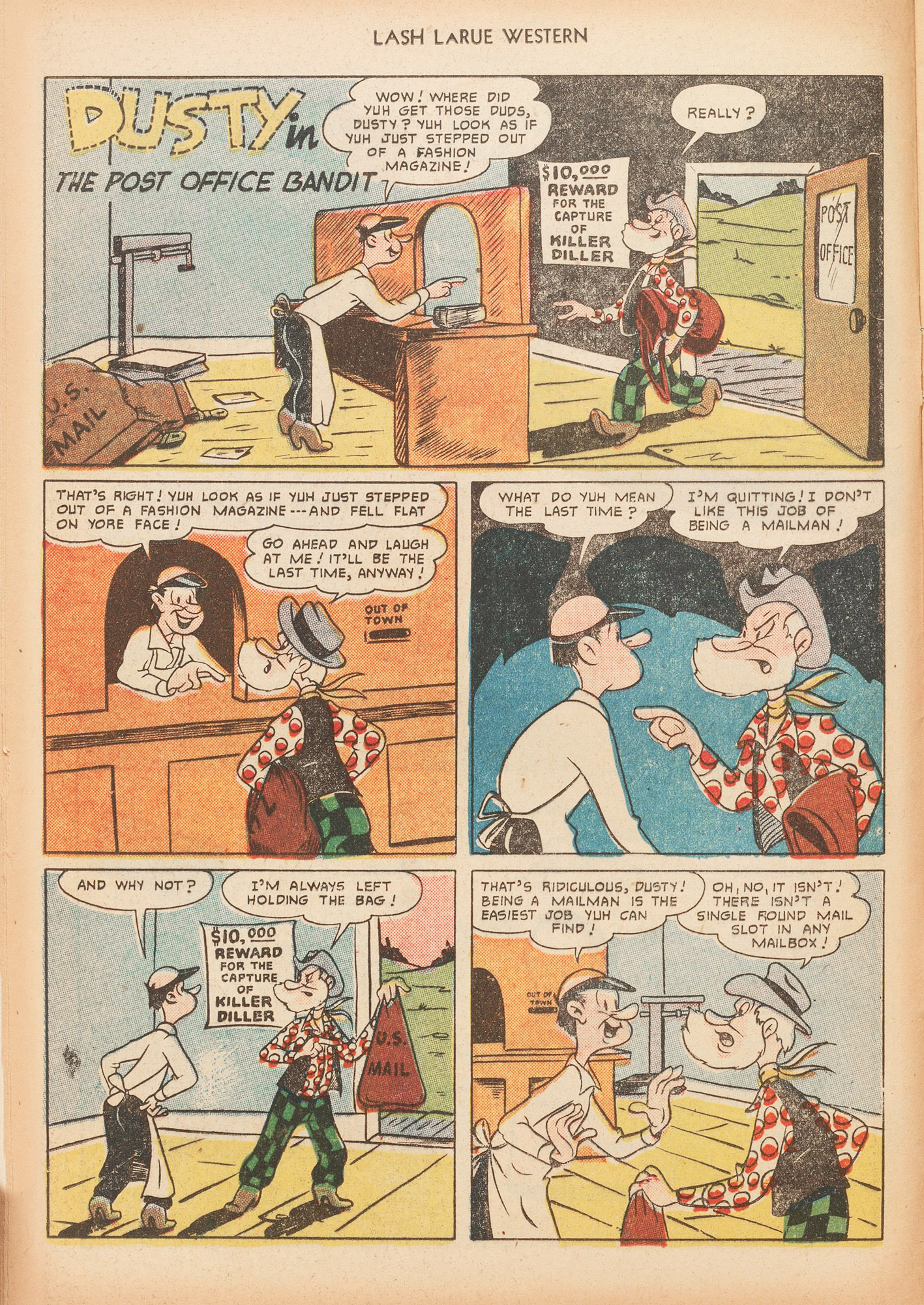 Read online Lash Larue Western (1949) comic -  Issue #16 - 12