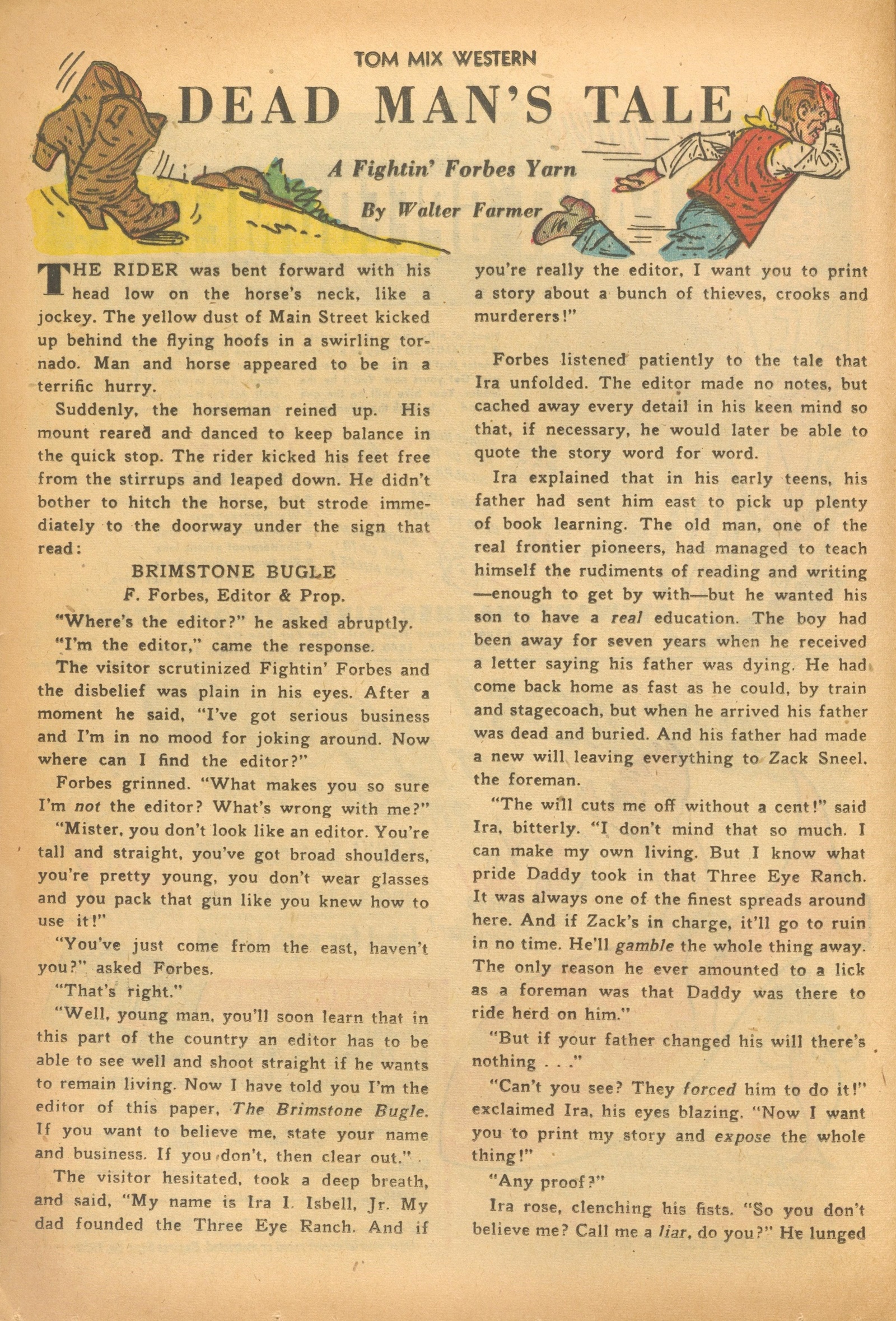 Read online Tom Mix Western (1948) comic -  Issue #56 - 12