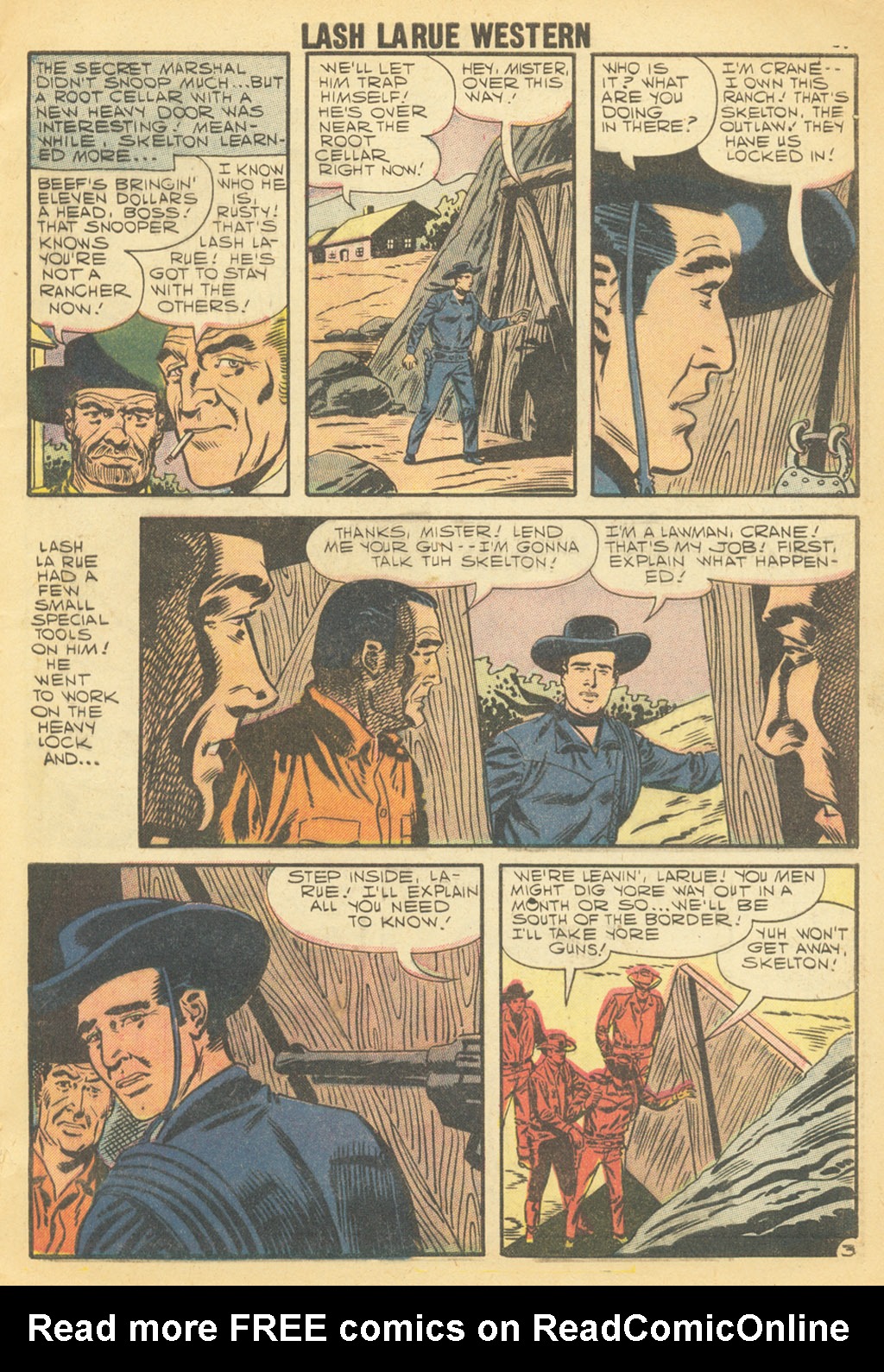 Read online Lash Larue Western (1949) comic -  Issue #68 - 62