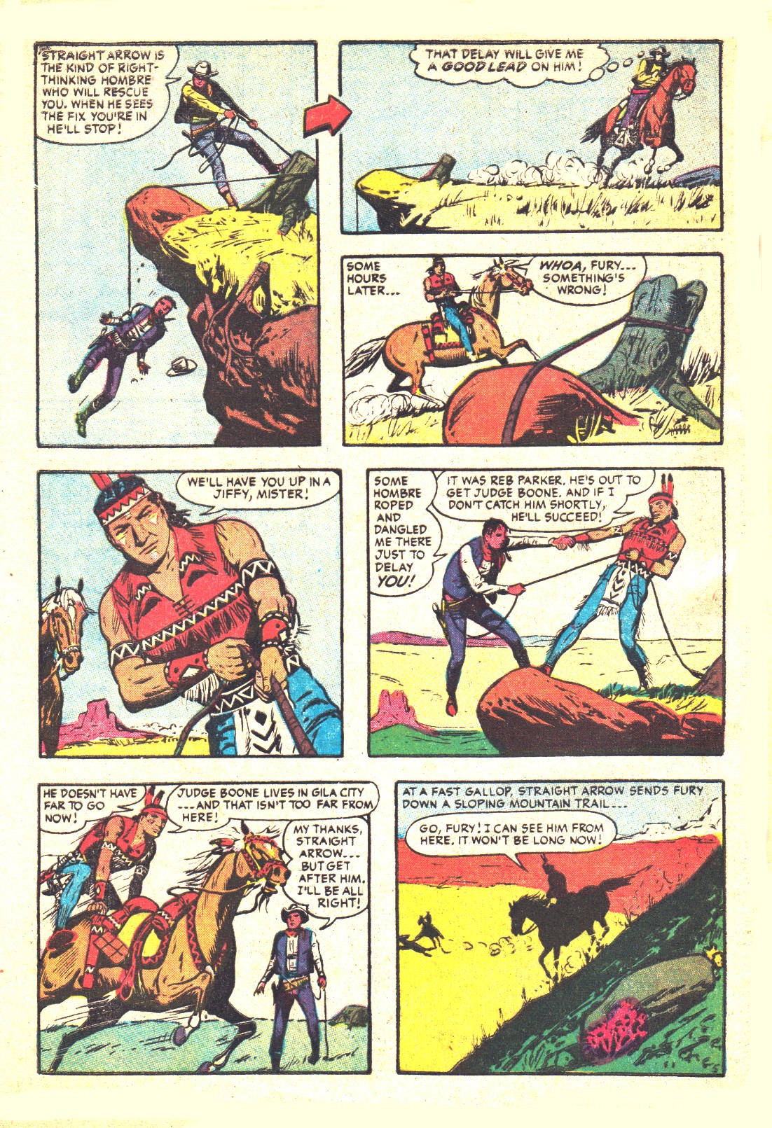 Read online Straight Arrow comic -  Issue #53 - 32