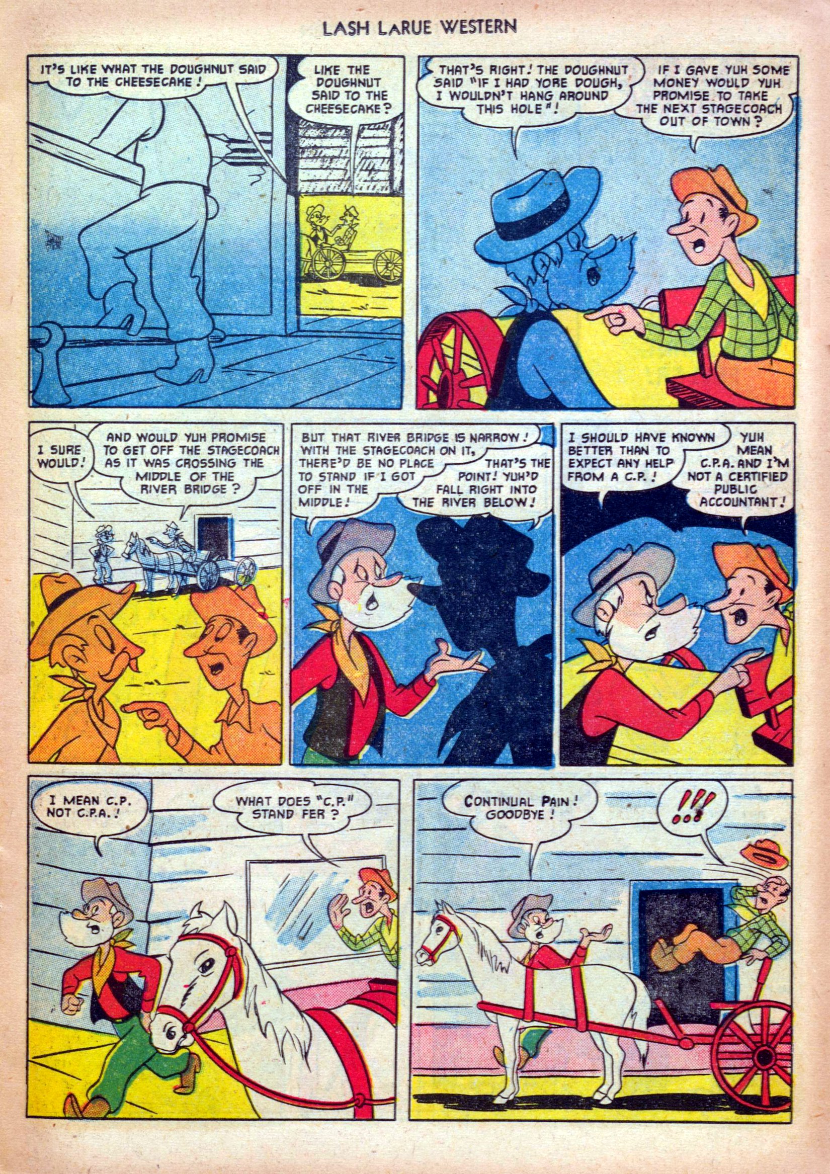 Read online Lash Larue Western (1949) comic -  Issue #19 - 15