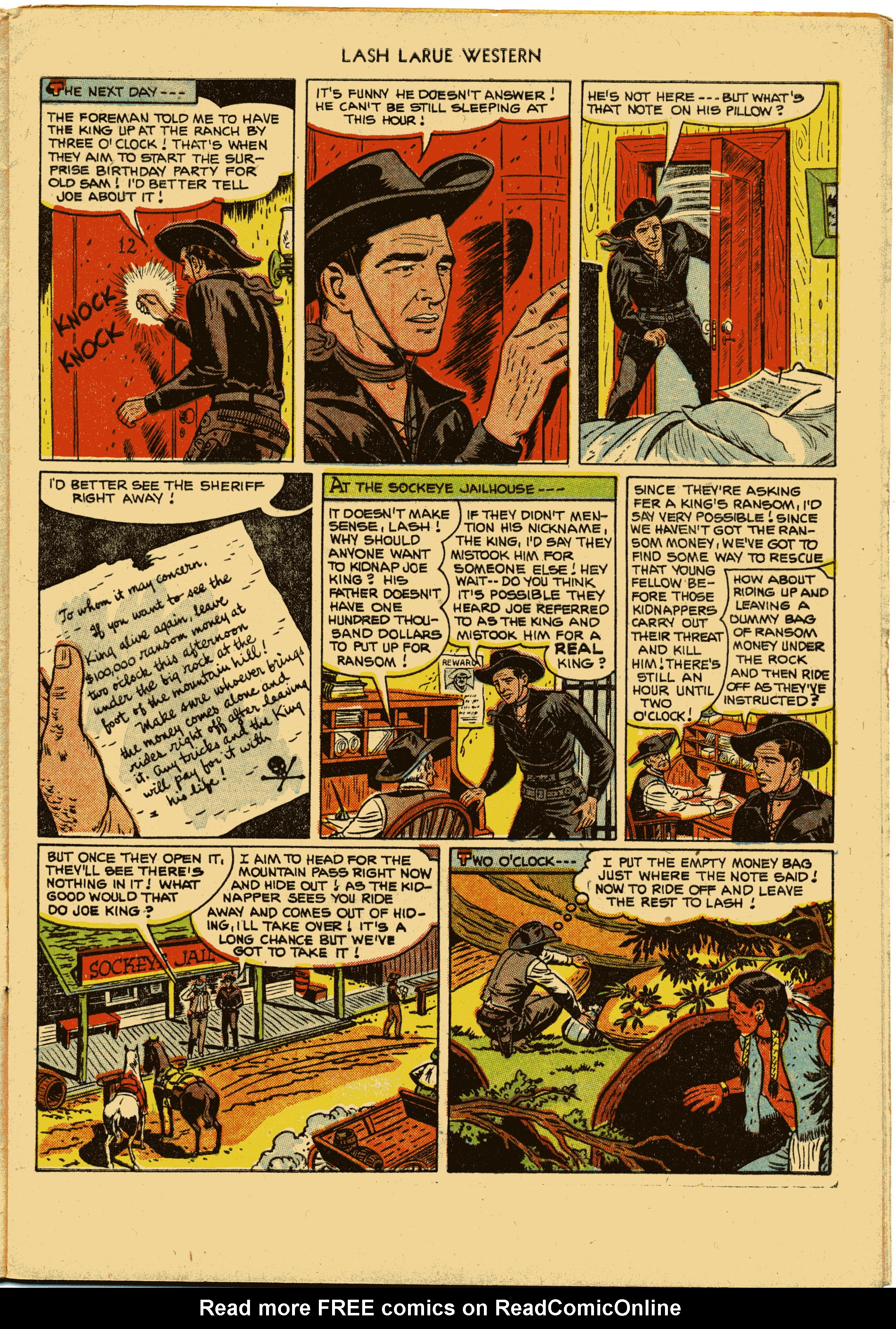 Read online Lash Larue Western (1949) comic -  Issue #27 - 7
