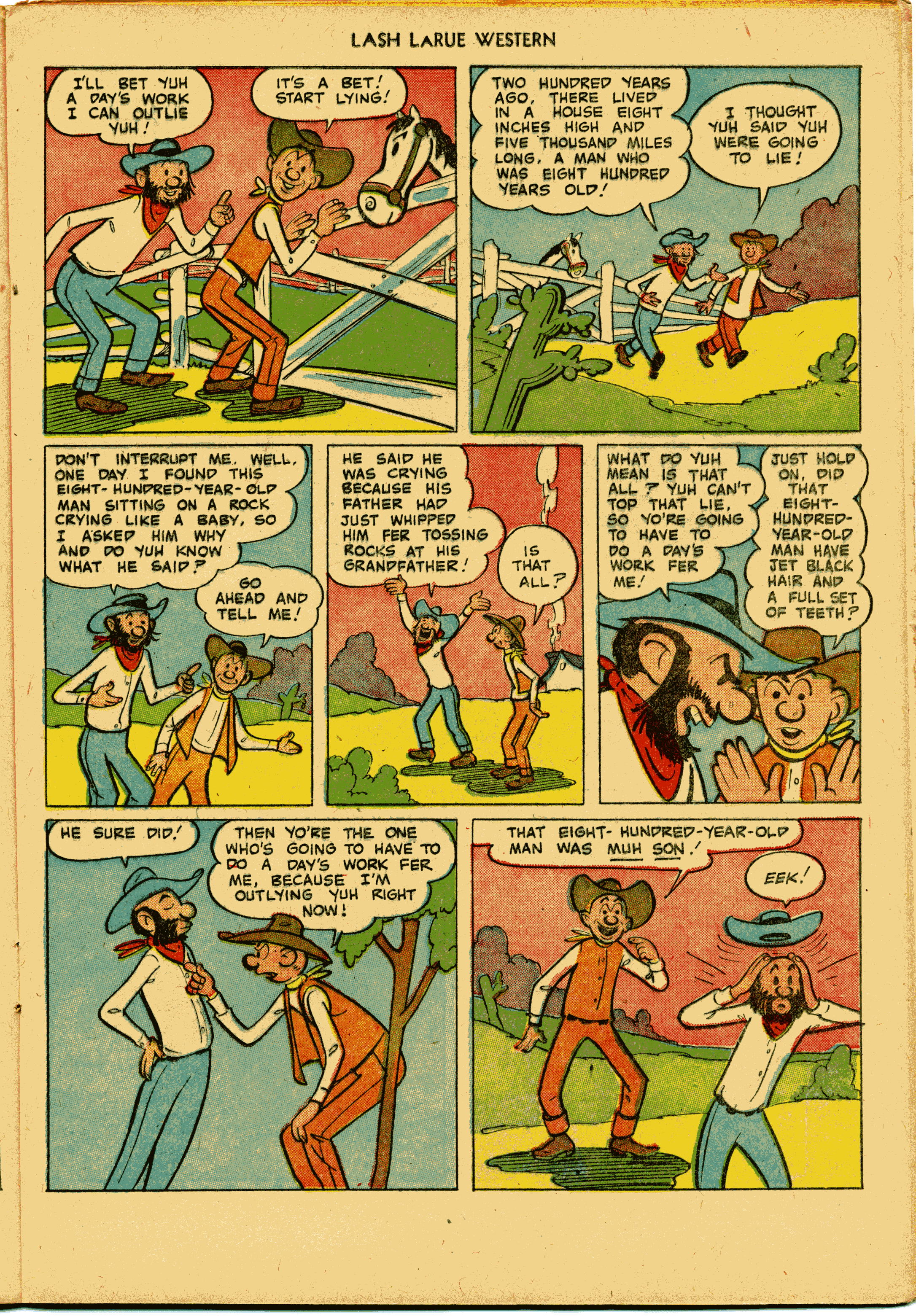 Read online Lash Larue Western (1949) comic -  Issue #27 - 17