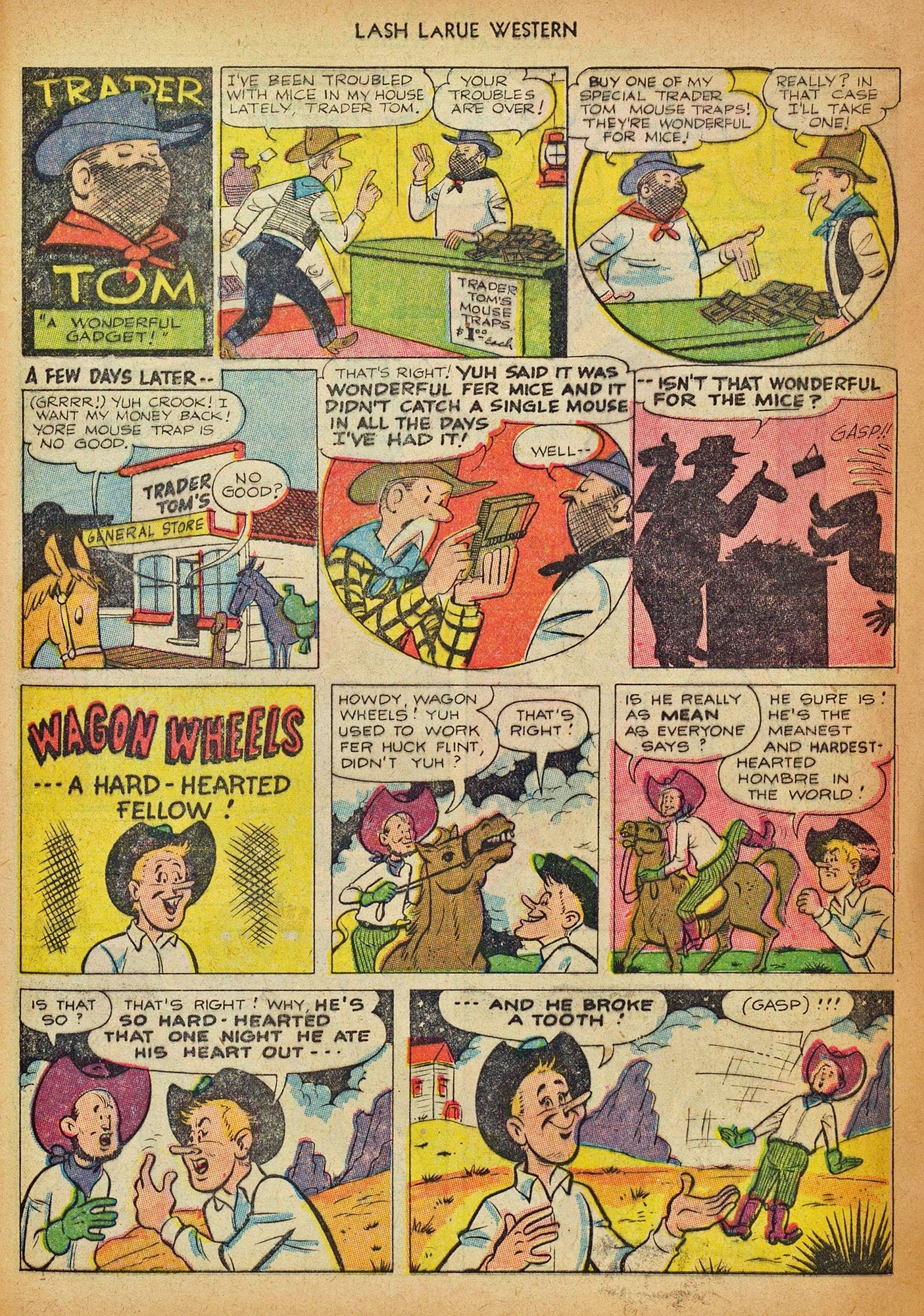 Read online Lash Larue Western (1949) comic -  Issue #42 - 29