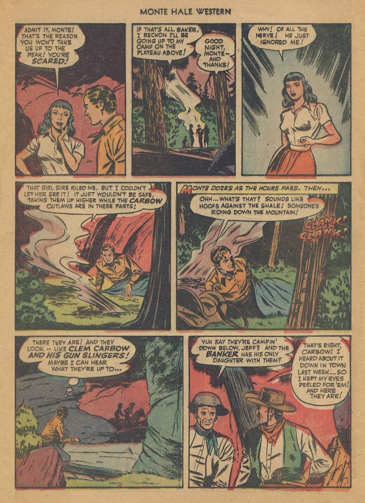 Read online Monte Hale Western comic -  Issue #36 - 44