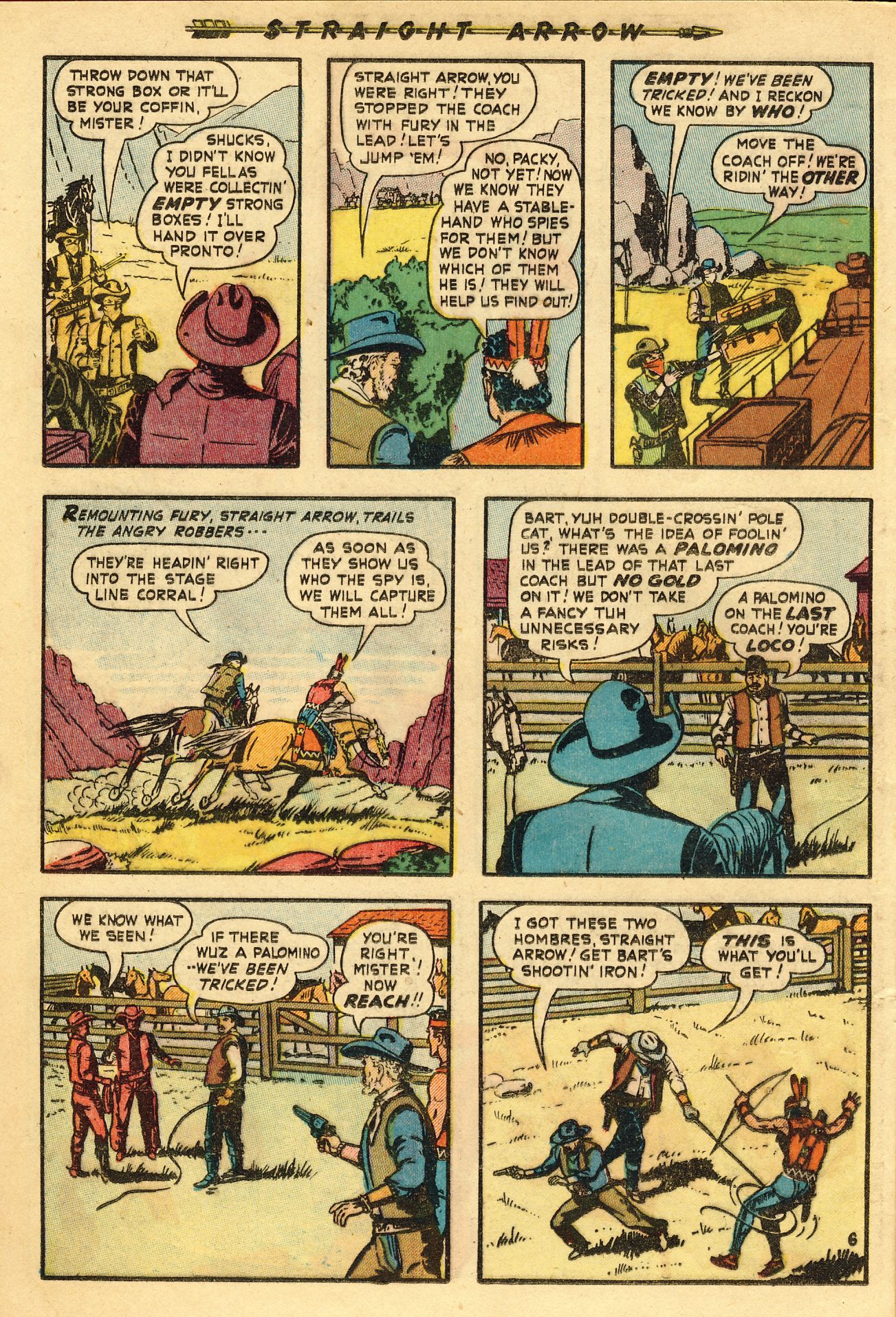 Read online Straight Arrow comic -  Issue #12 - 24