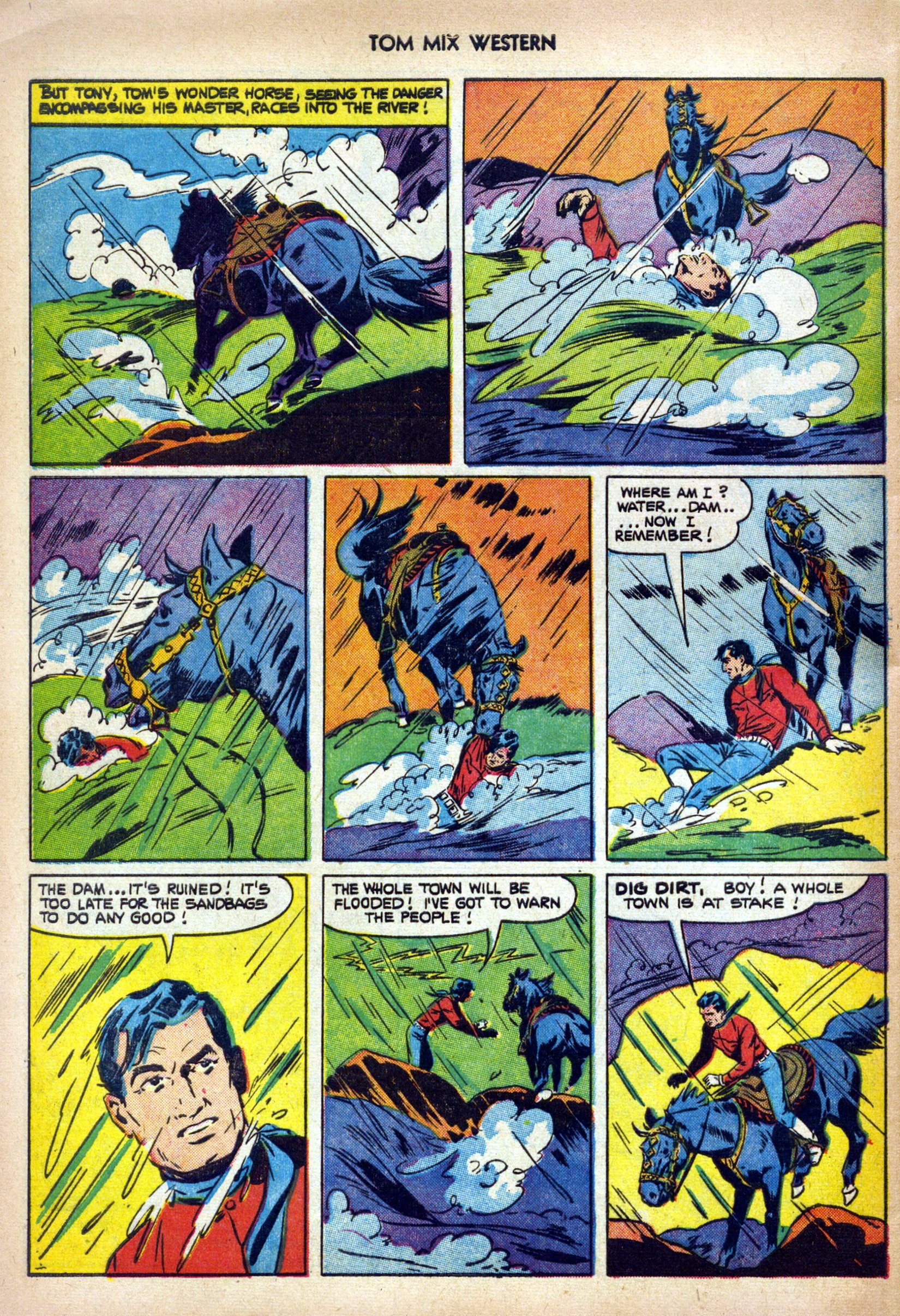 Read online Tom Mix Western (1948) comic -  Issue #48 - 28