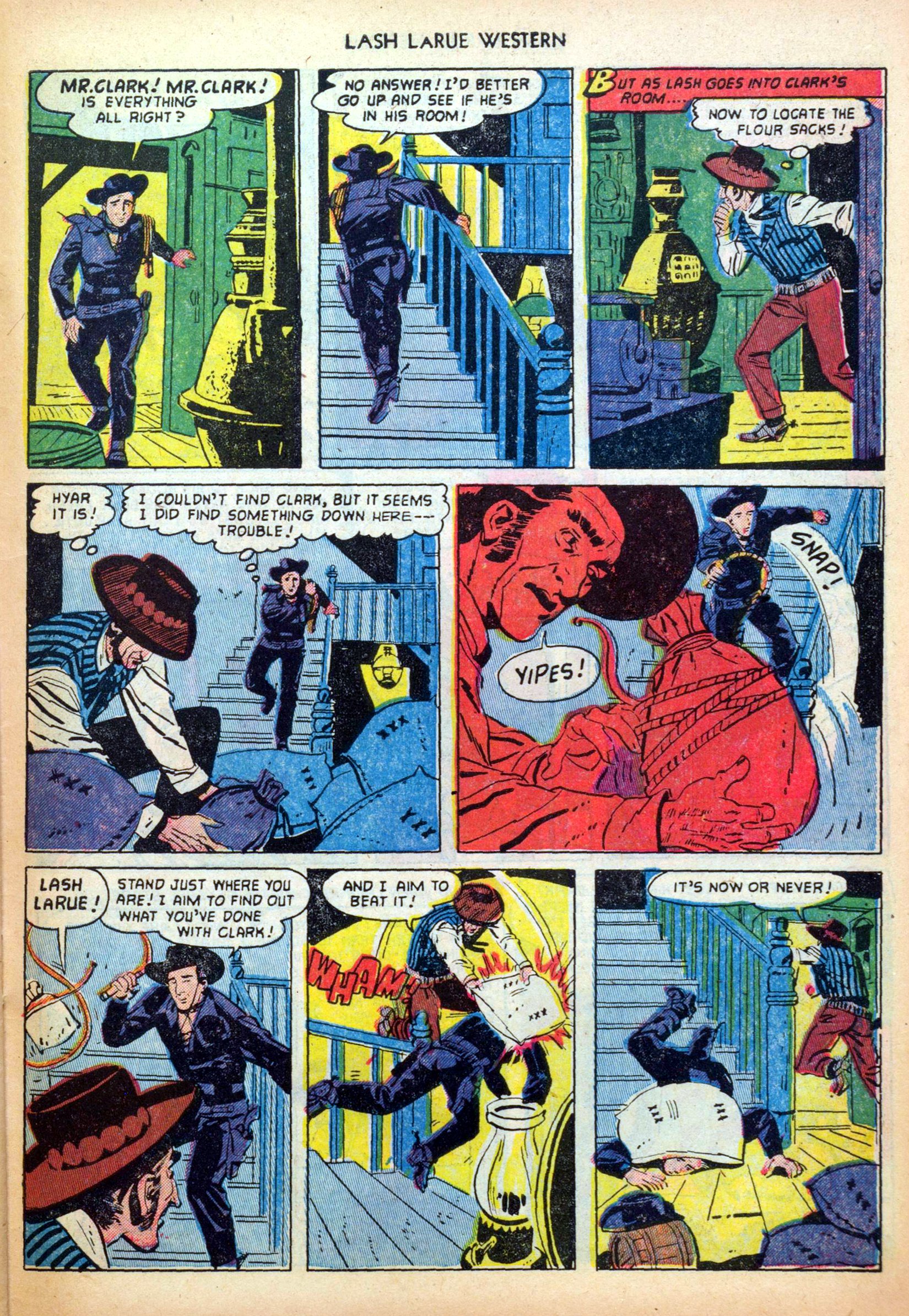 Read online Lash Larue Western (1949) comic -  Issue #28 - 31