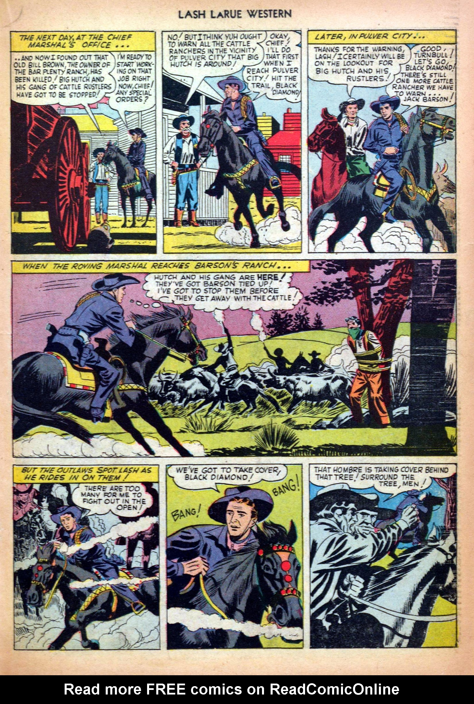 Read online Lash Larue Western (1949) comic -  Issue #5 - 19