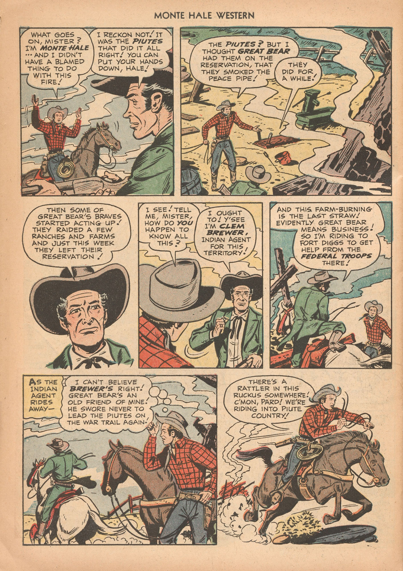 Read online Monte Hale Western comic -  Issue #43 - 42