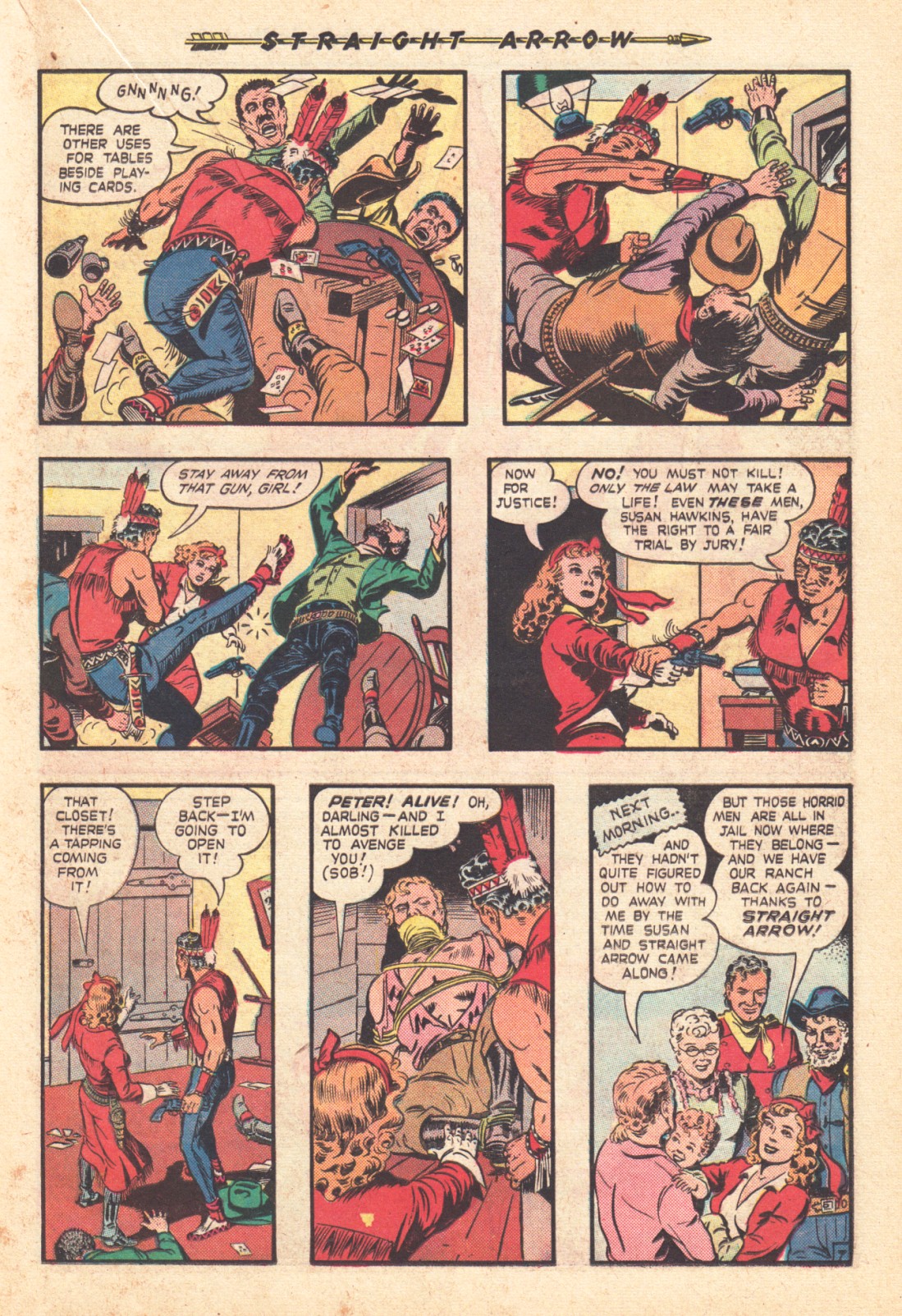 Read online Straight Arrow comic -  Issue #5 - 17