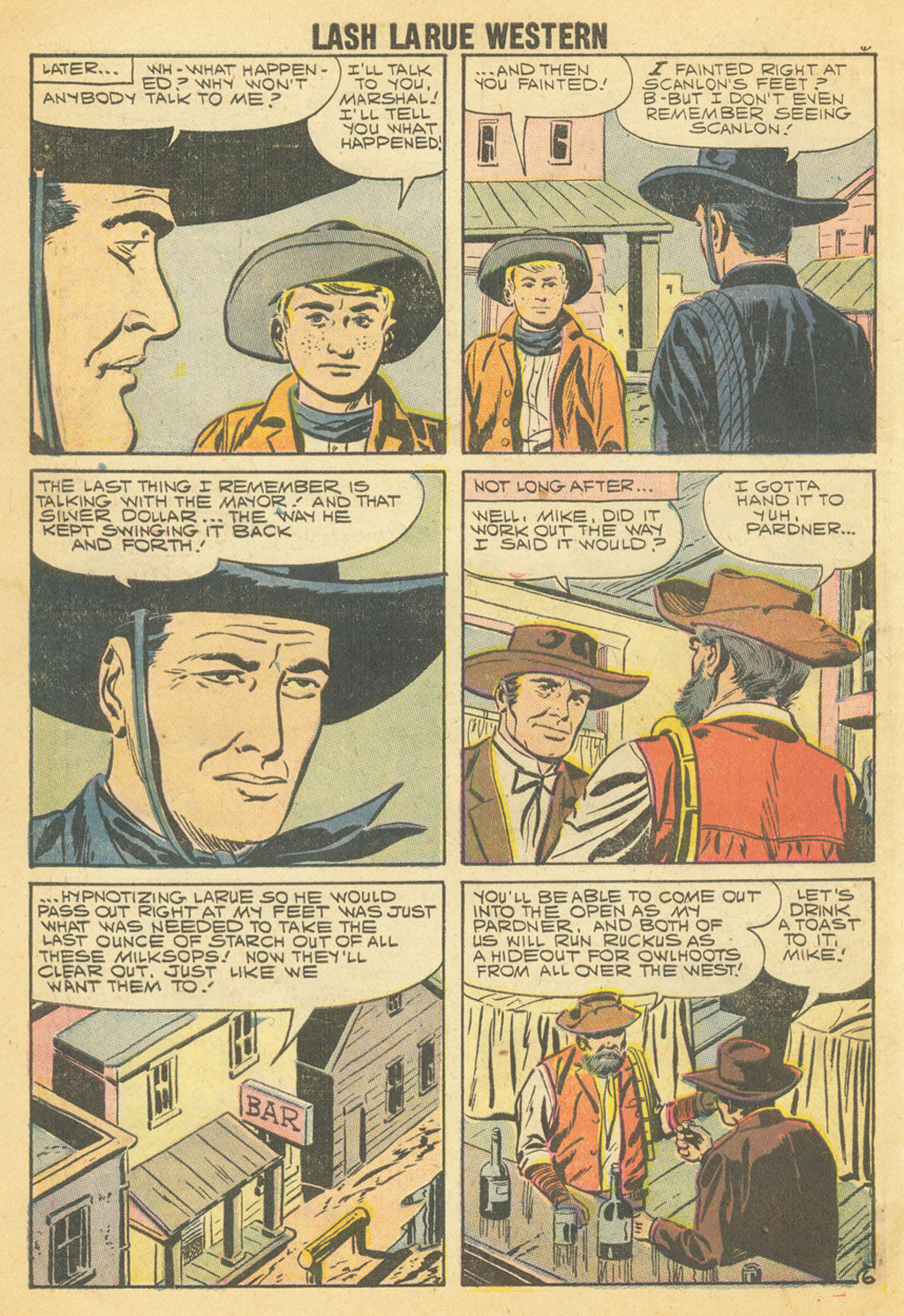 Read online Lash Larue Western (1949) comic -  Issue #68 - 7