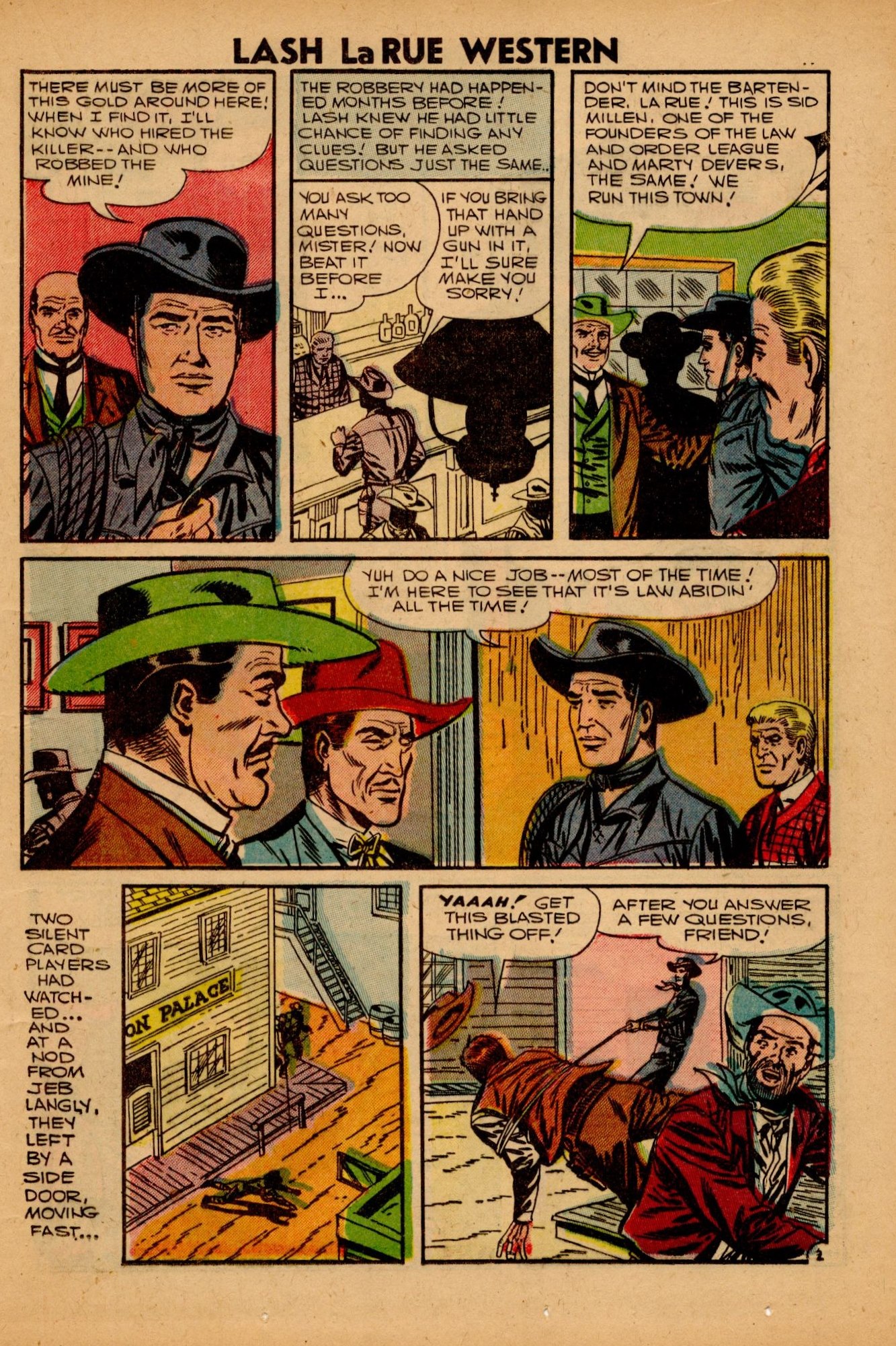 Read online Lash Larue Western (1949) comic -  Issue #63 - 13