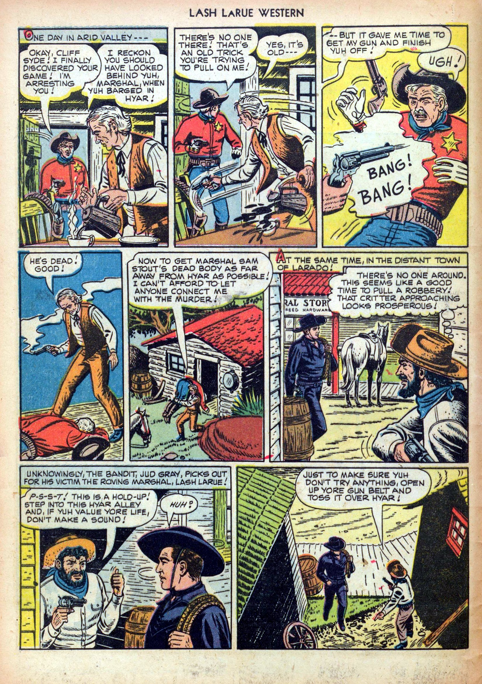 Read online Lash Larue Western (1949) comic -  Issue #4 - 4