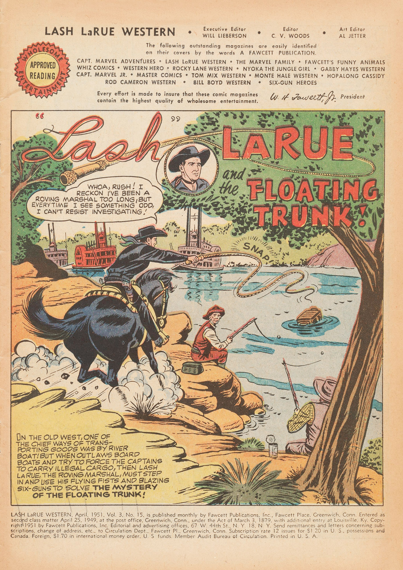 Read online Lash Larue Western (1949) comic -  Issue #15 - 3