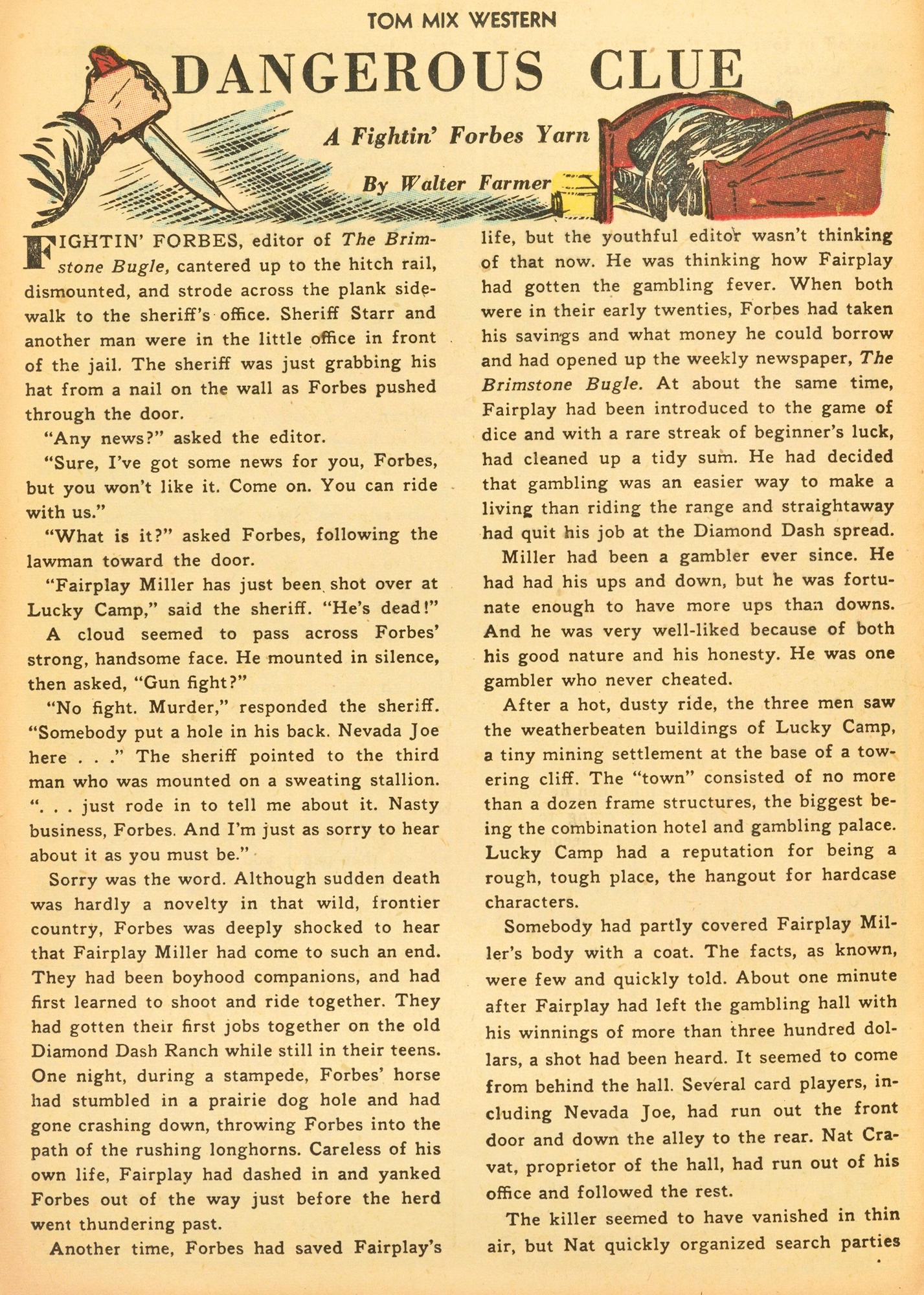 Read online Tom Mix Western (1948) comic -  Issue #59 - 12
