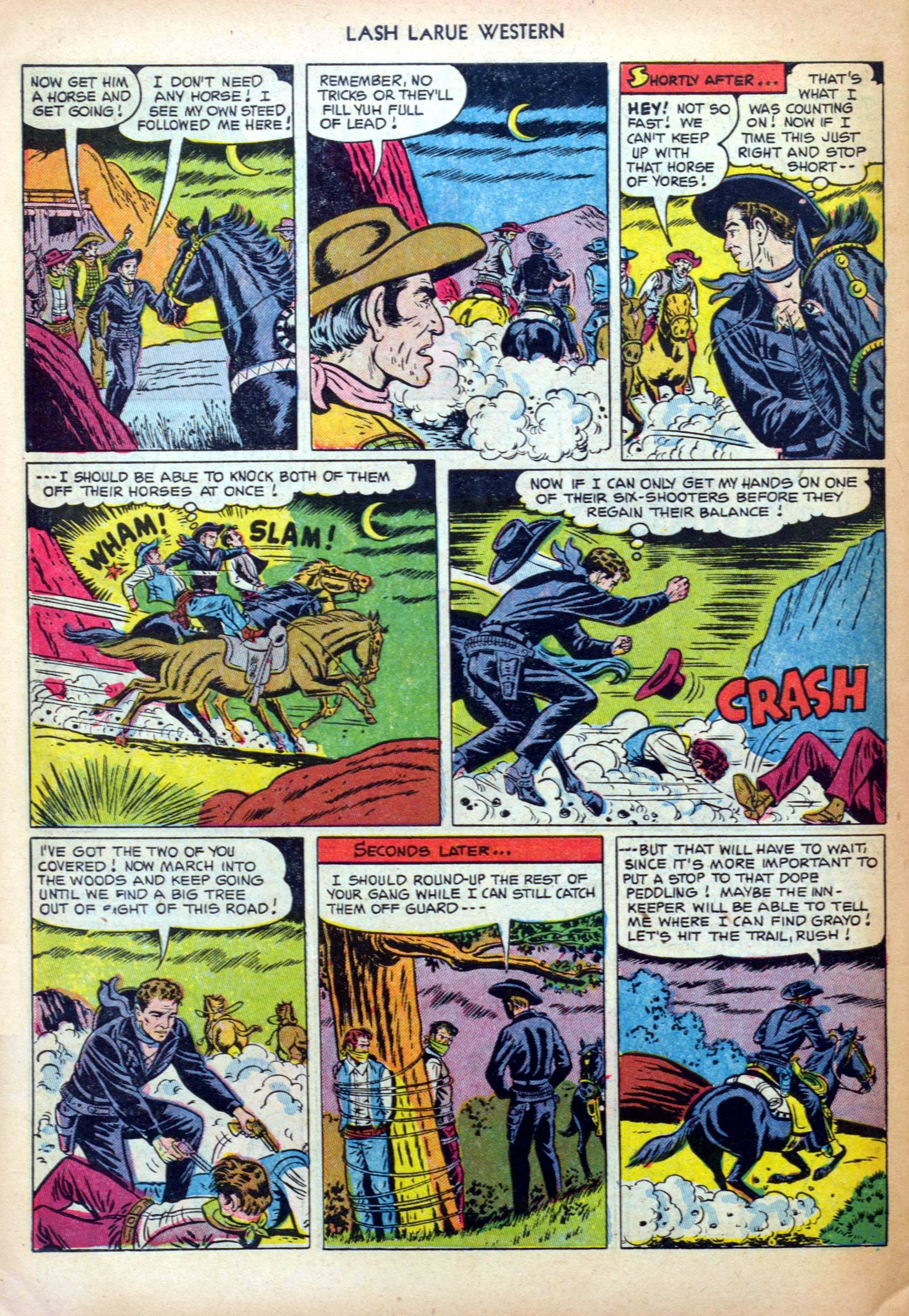 Read online Lash Larue Western (1949) comic -  Issue #31 - 30