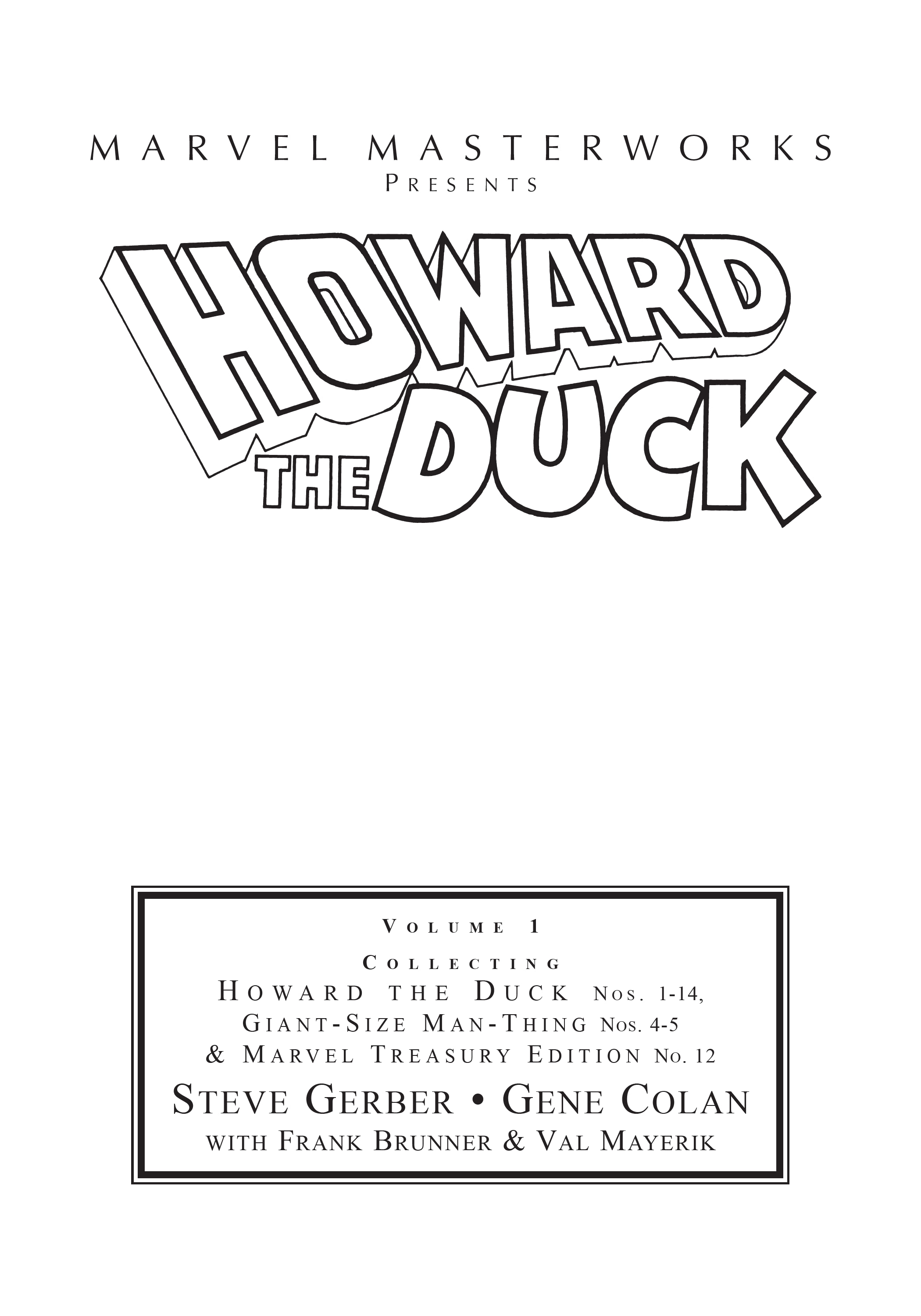 Read online Marvel Masterworks: Howard the Duck comic -  Issue # TPB 1 (Part 1) - 2