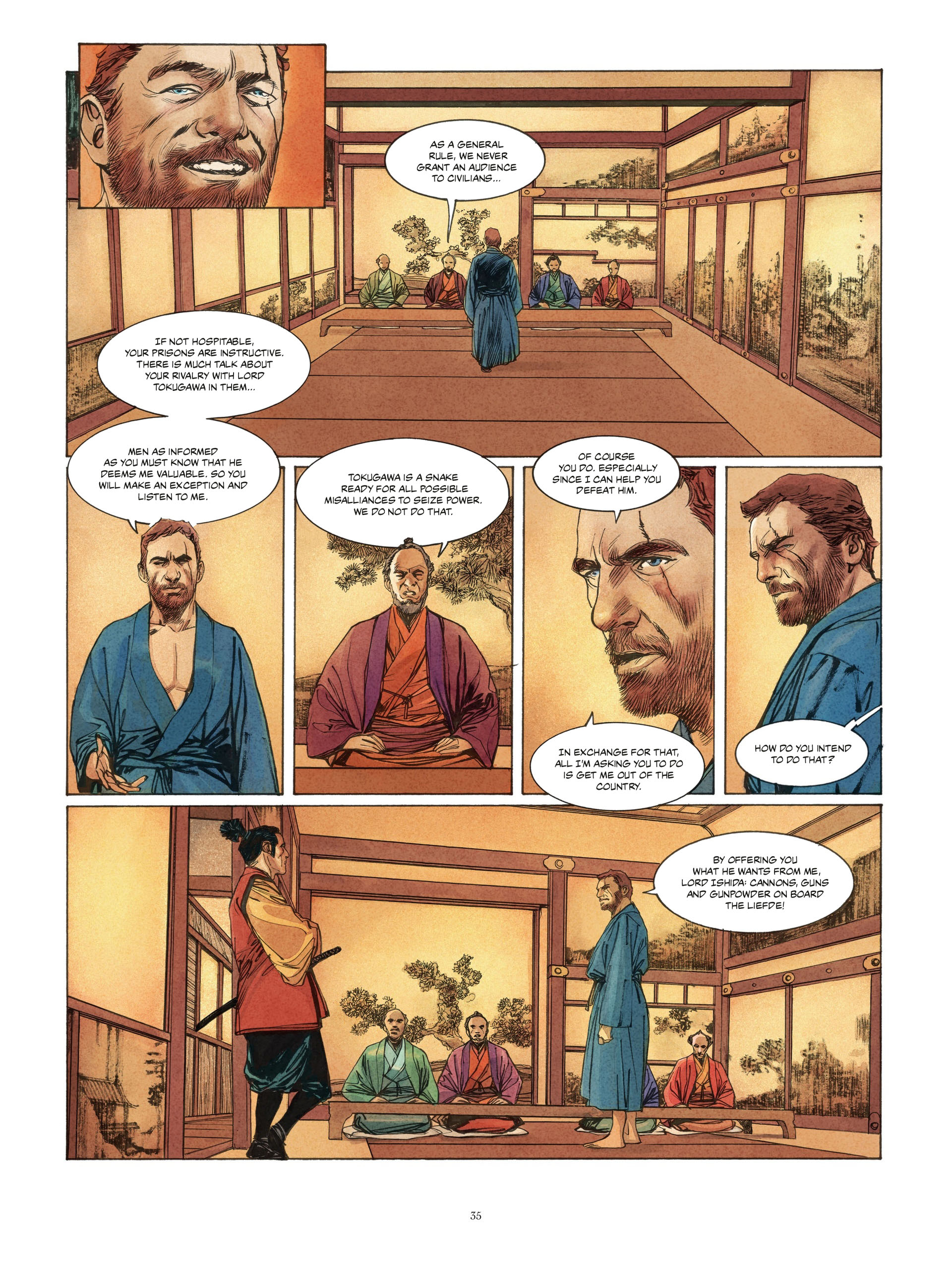 Read online William Adams, Samuraj comic -  Issue #1 - 35