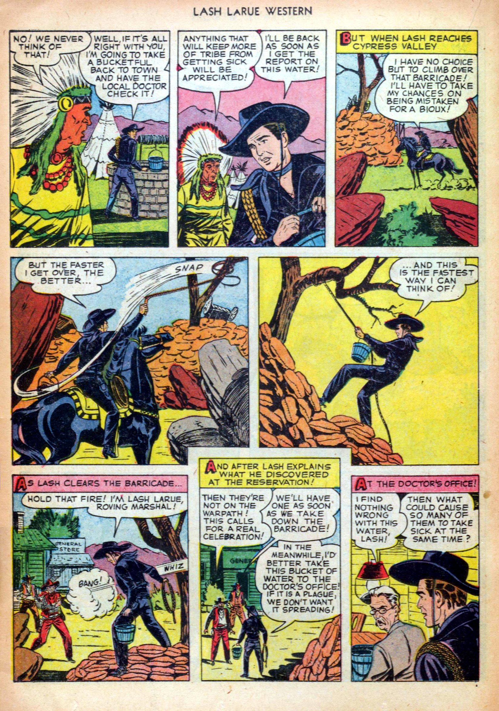 Read online Lash Larue Western (1949) comic -  Issue #24 - 20