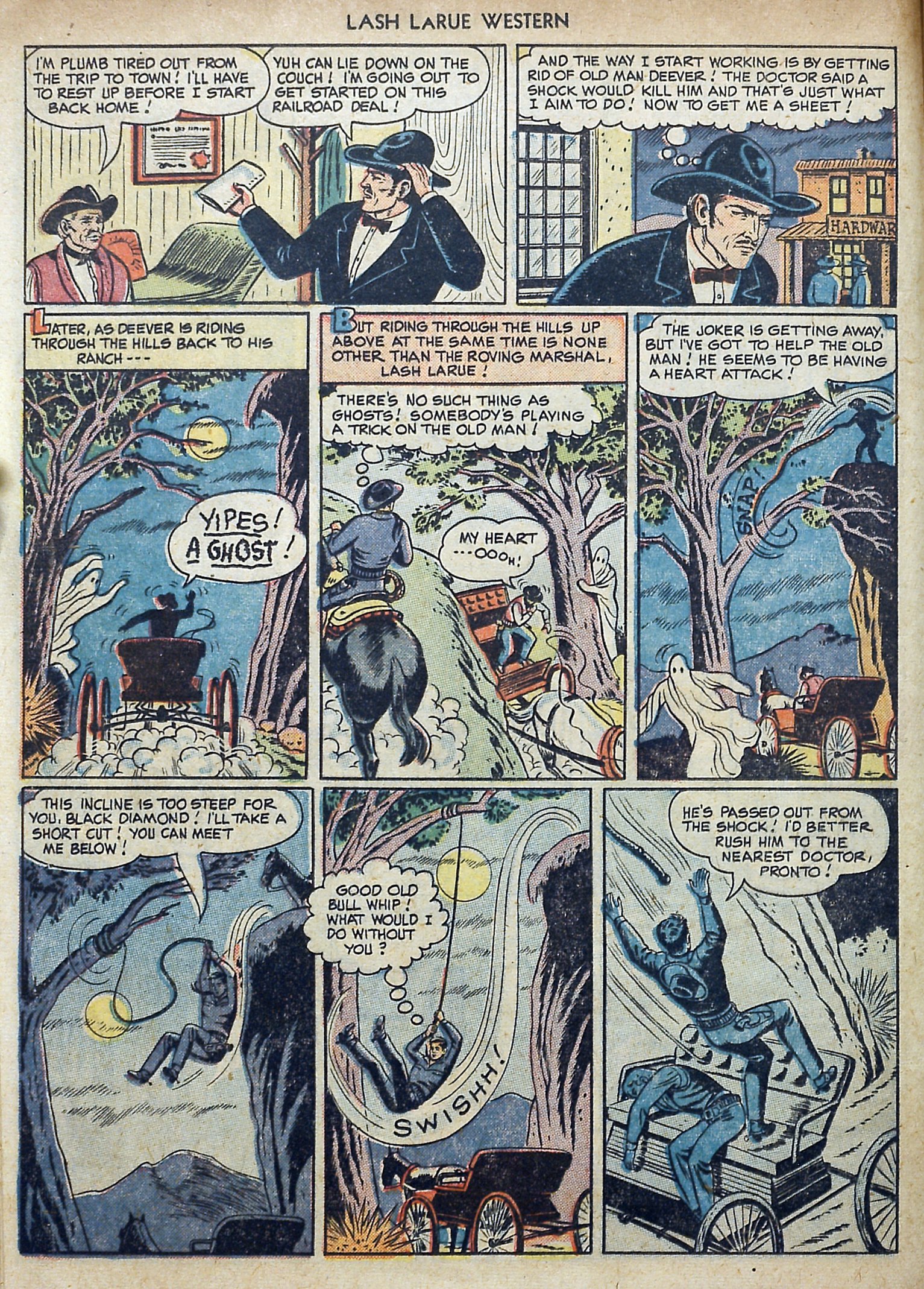 Read online Lash Larue Western (1949) comic -  Issue #3 - 16