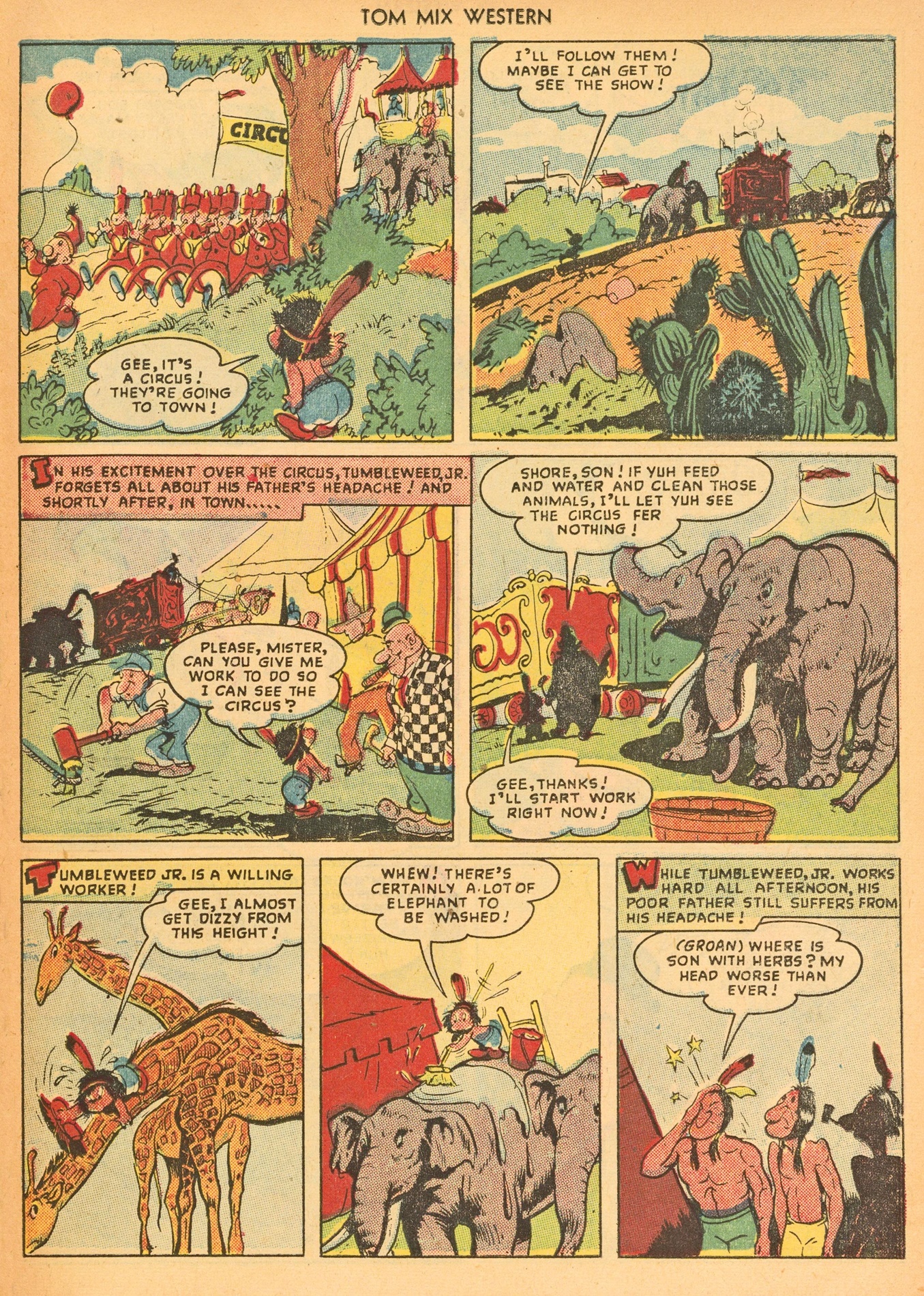Read online Tom Mix Western (1948) comic -  Issue #22 - 23