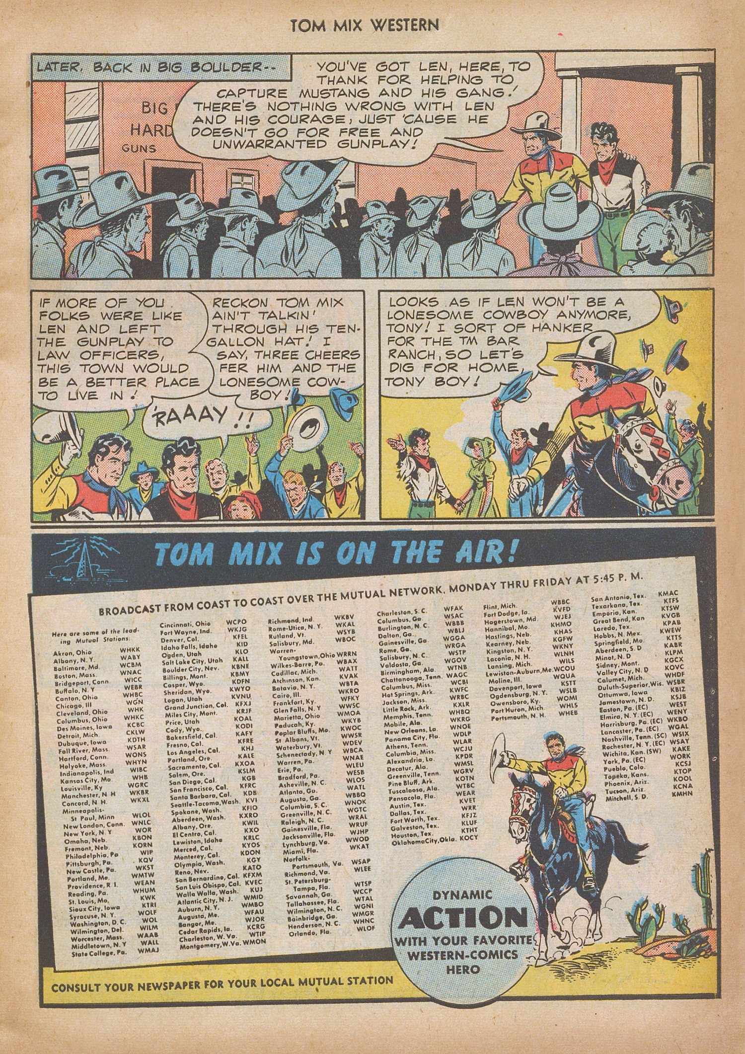 Read online Tom Mix Western (1948) comic -  Issue #9 - 21