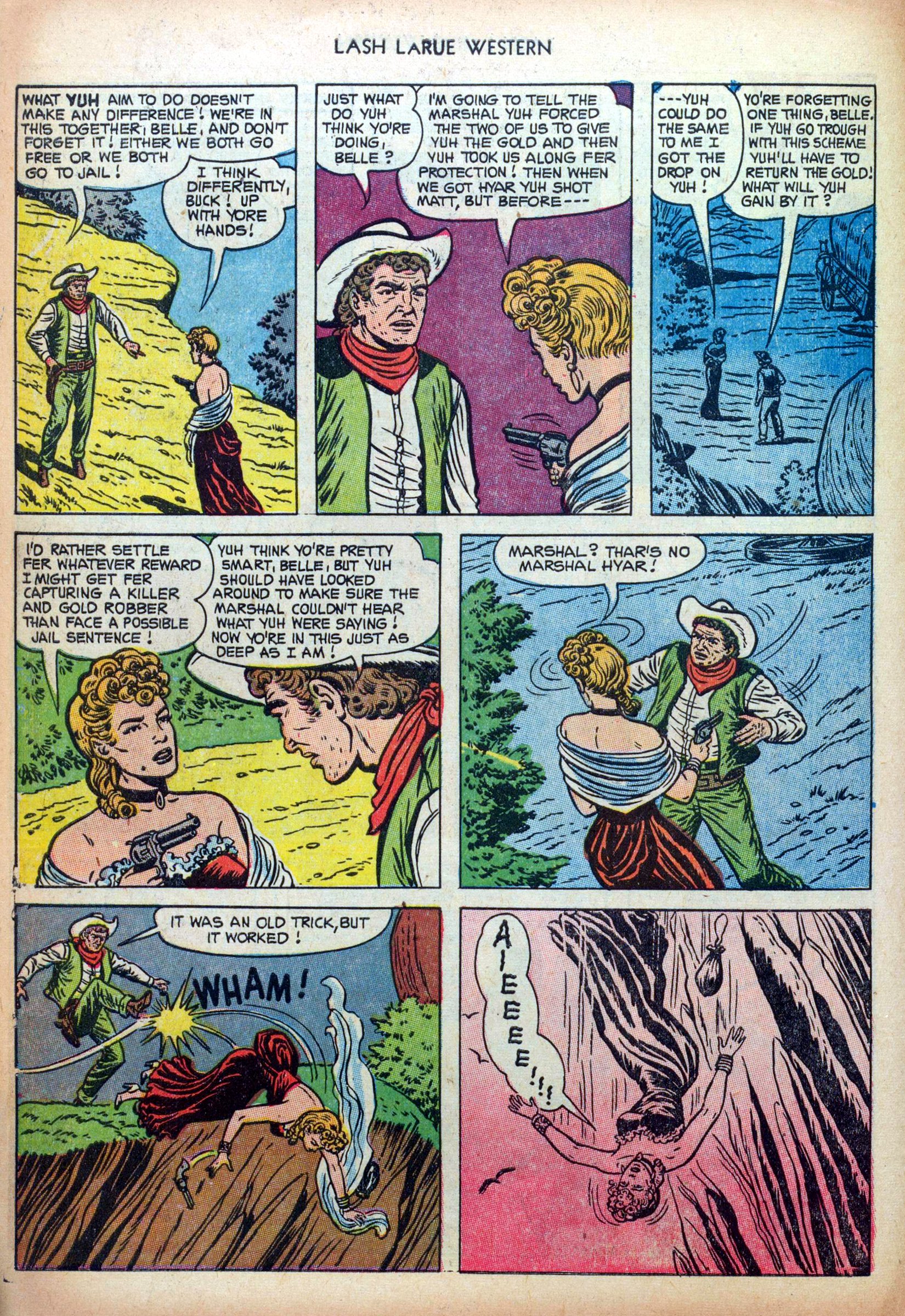 Read online Lash Larue Western (1949) comic -  Issue #38 - 10