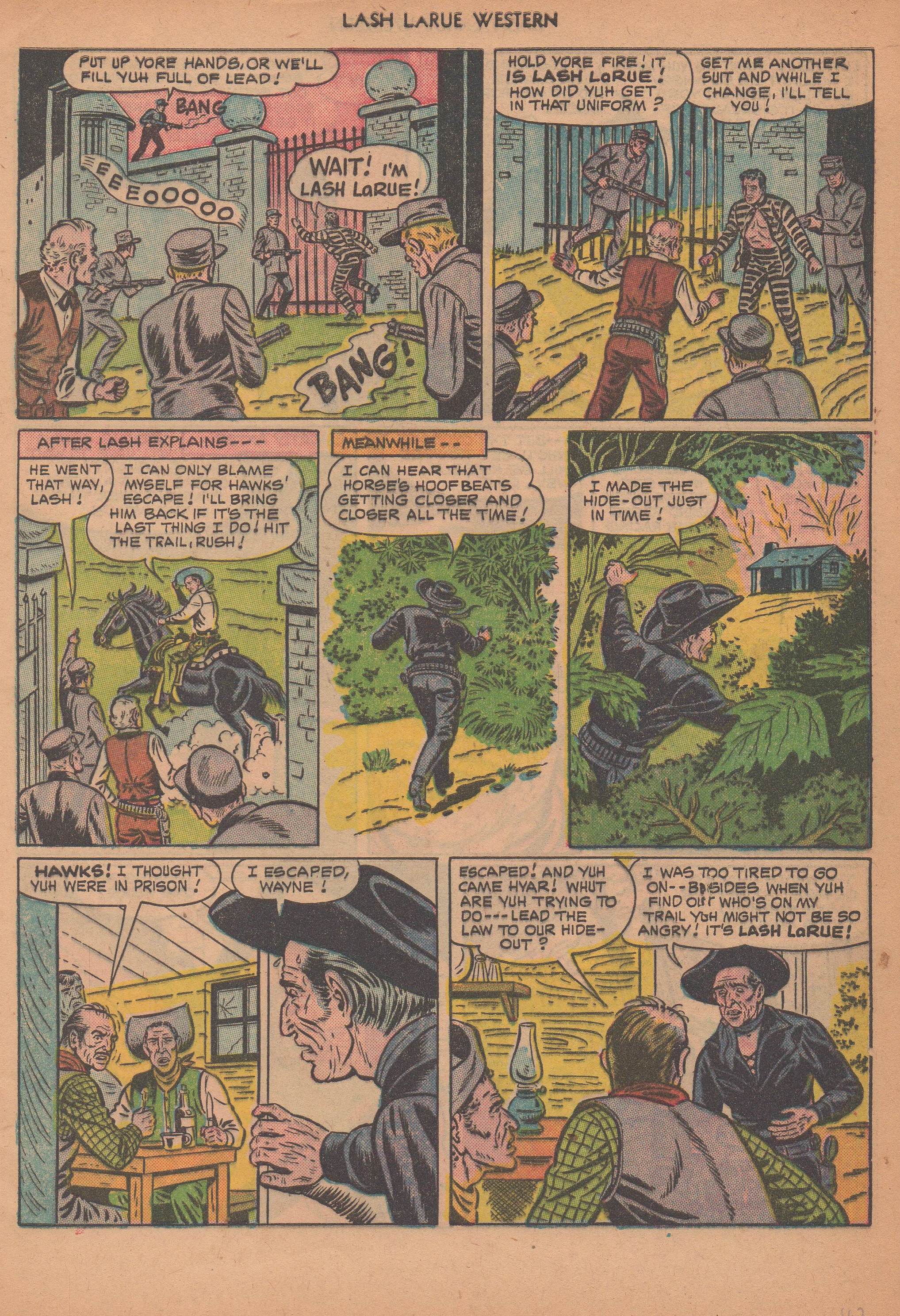 Read online Lash Larue Western (1949) comic -  Issue #14 - 46