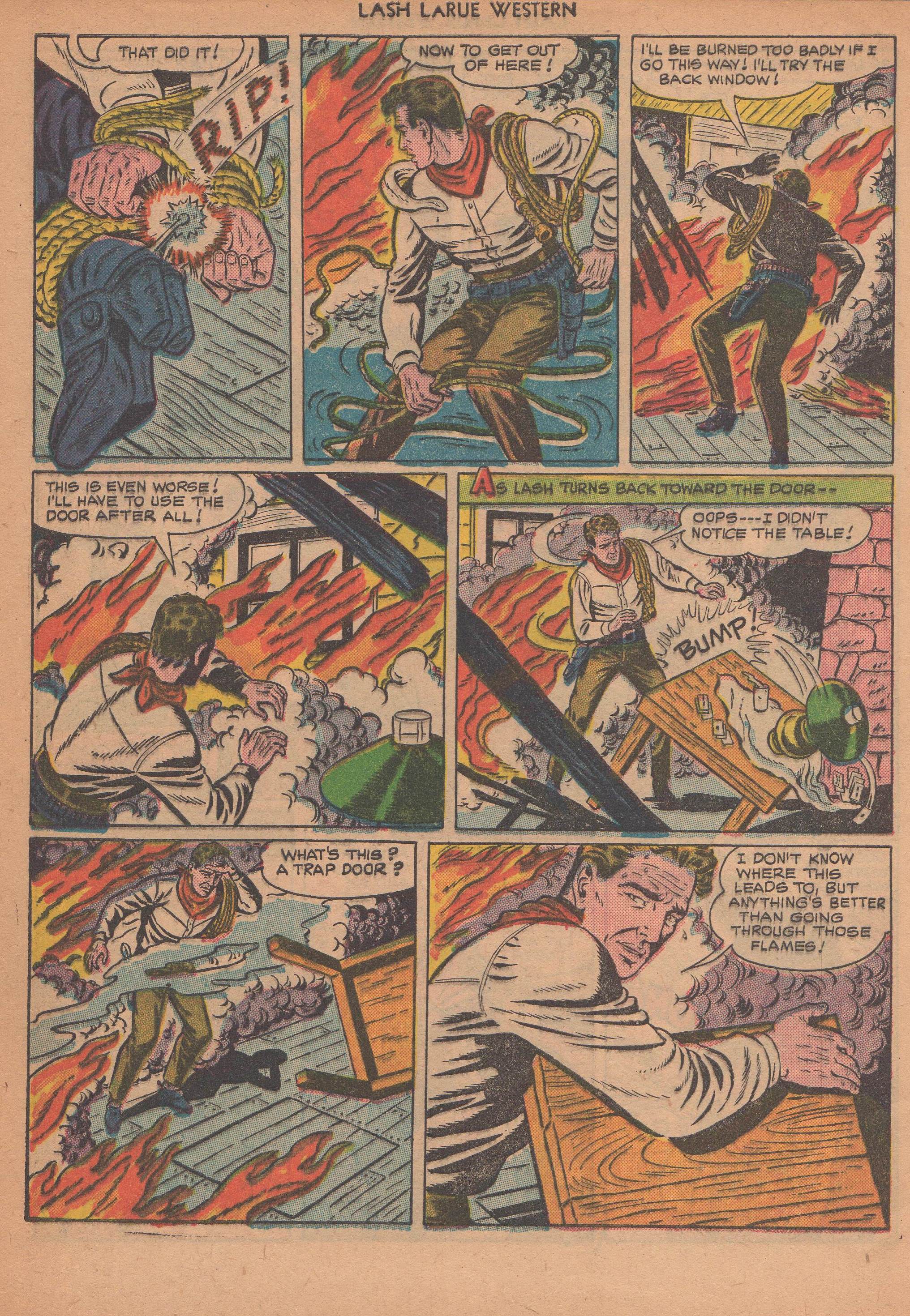 Read online Lash Larue Western (1949) comic -  Issue #14 - 49