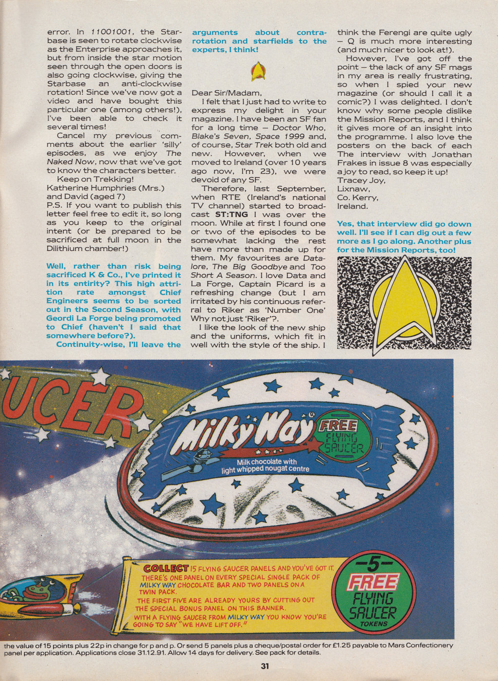 Read online Star Trek The Next Generation (1990) comic -  Issue #14 - 31