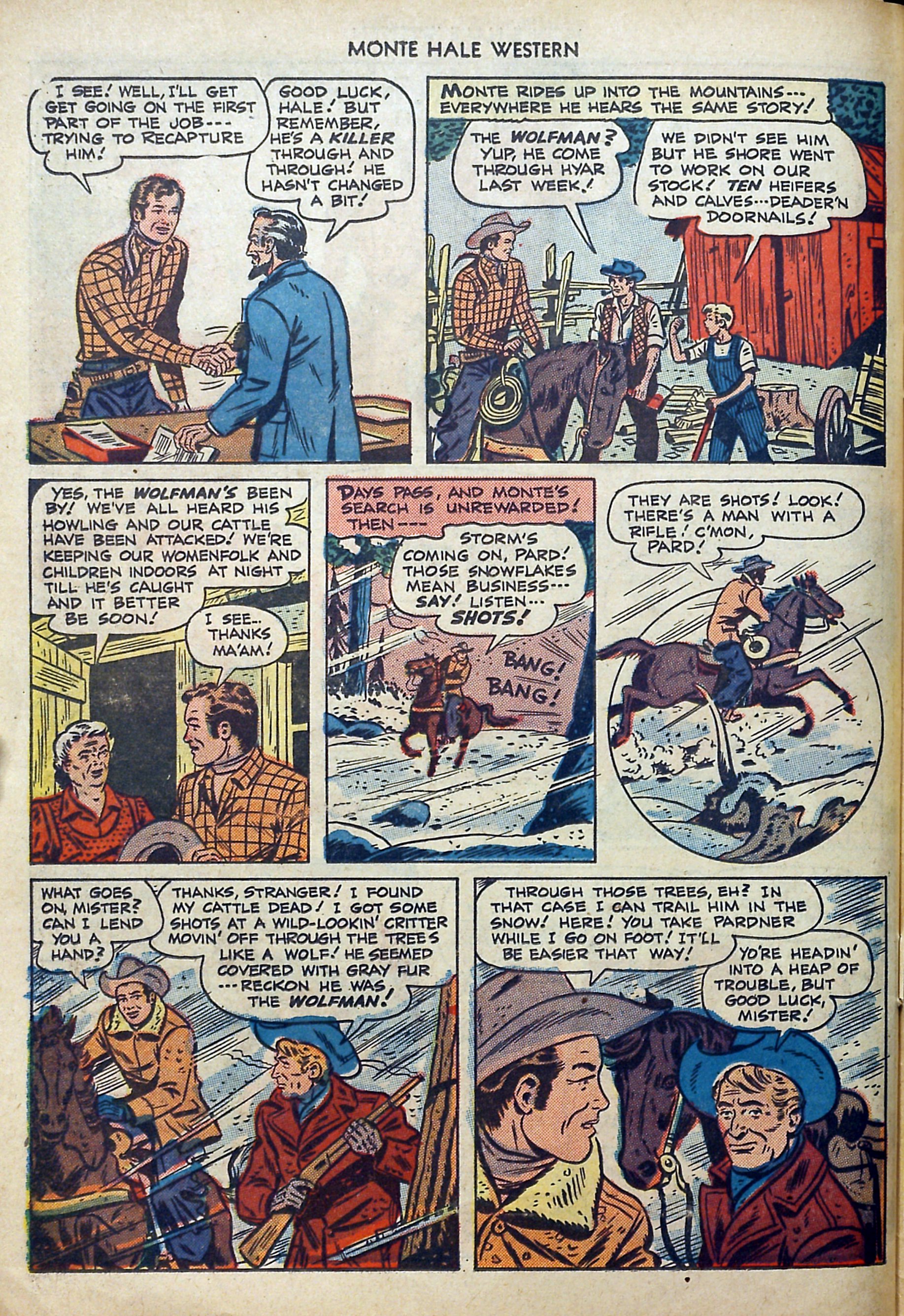 Read online Monte Hale Western comic -  Issue #40 - 44