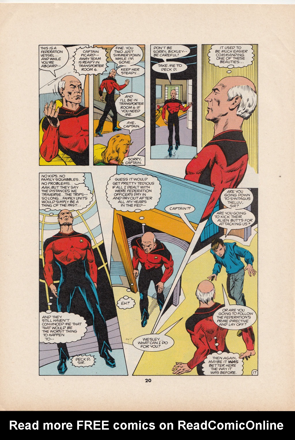 Read online Star Trek The Next Generation (1990) comic -  Issue #1 - 20