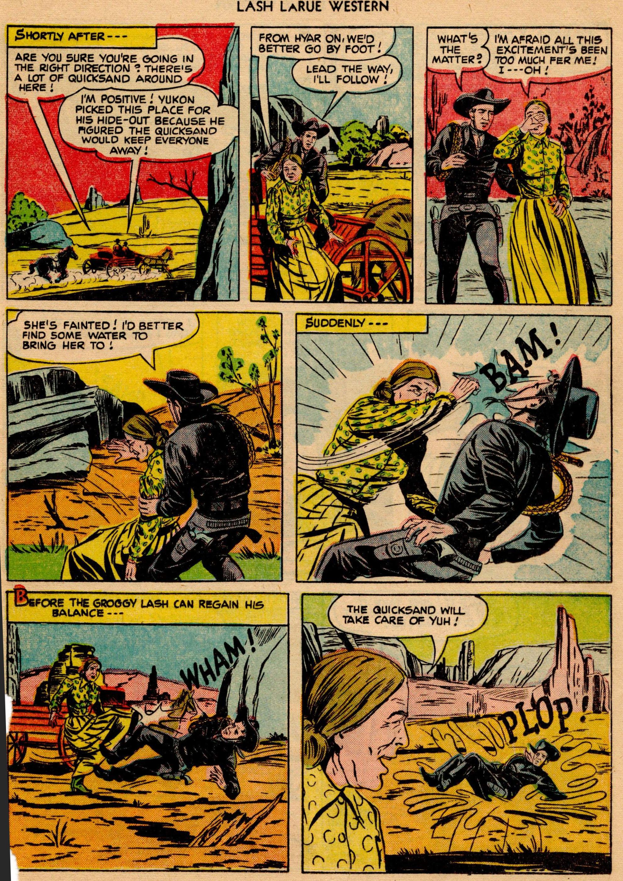 Read online Lash Larue Western (1949) comic -  Issue #18 - 20