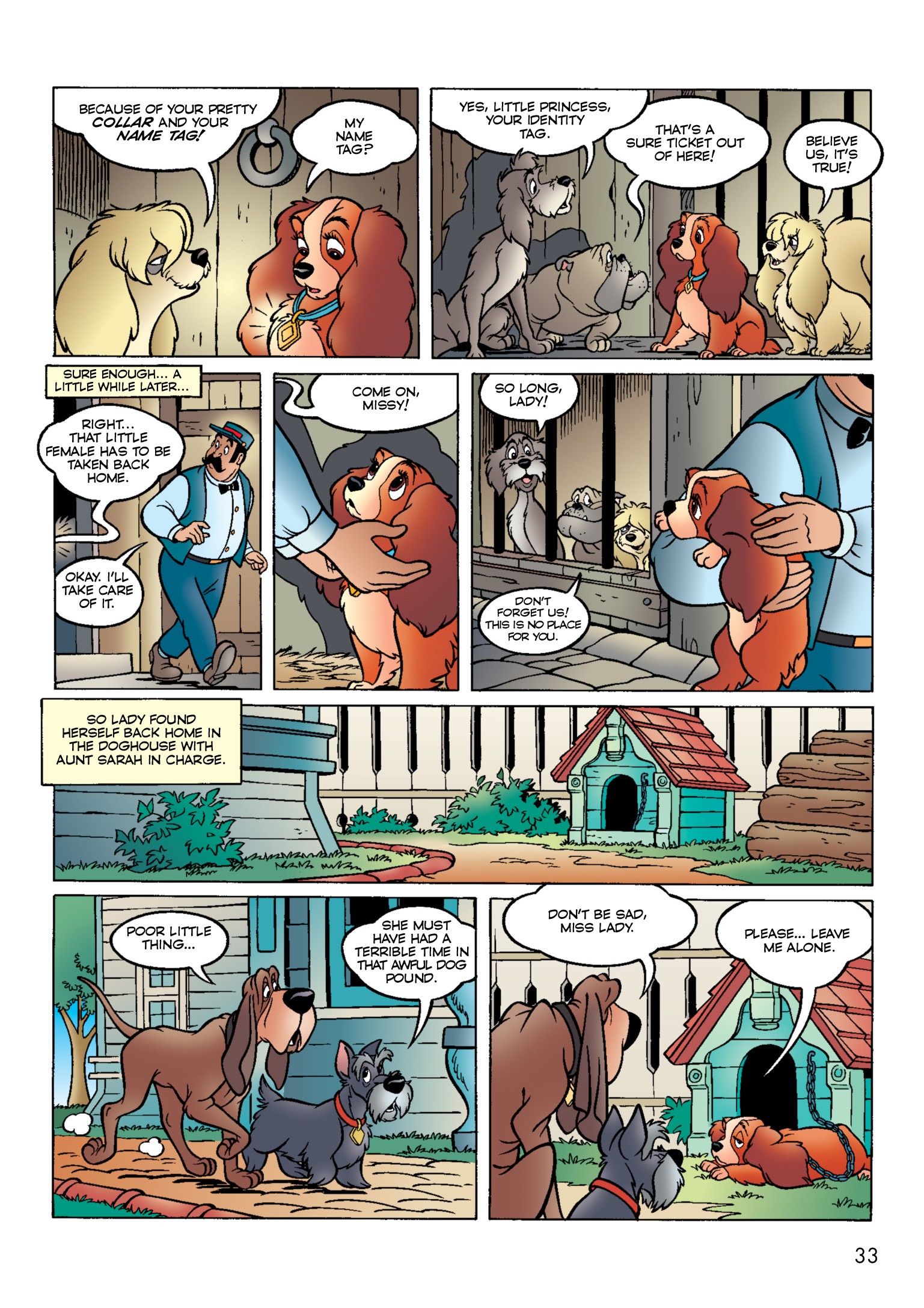 Read online Disney Lady and the Tramp: The Story of the Movie in Comics comic -  Issue # Full - 34