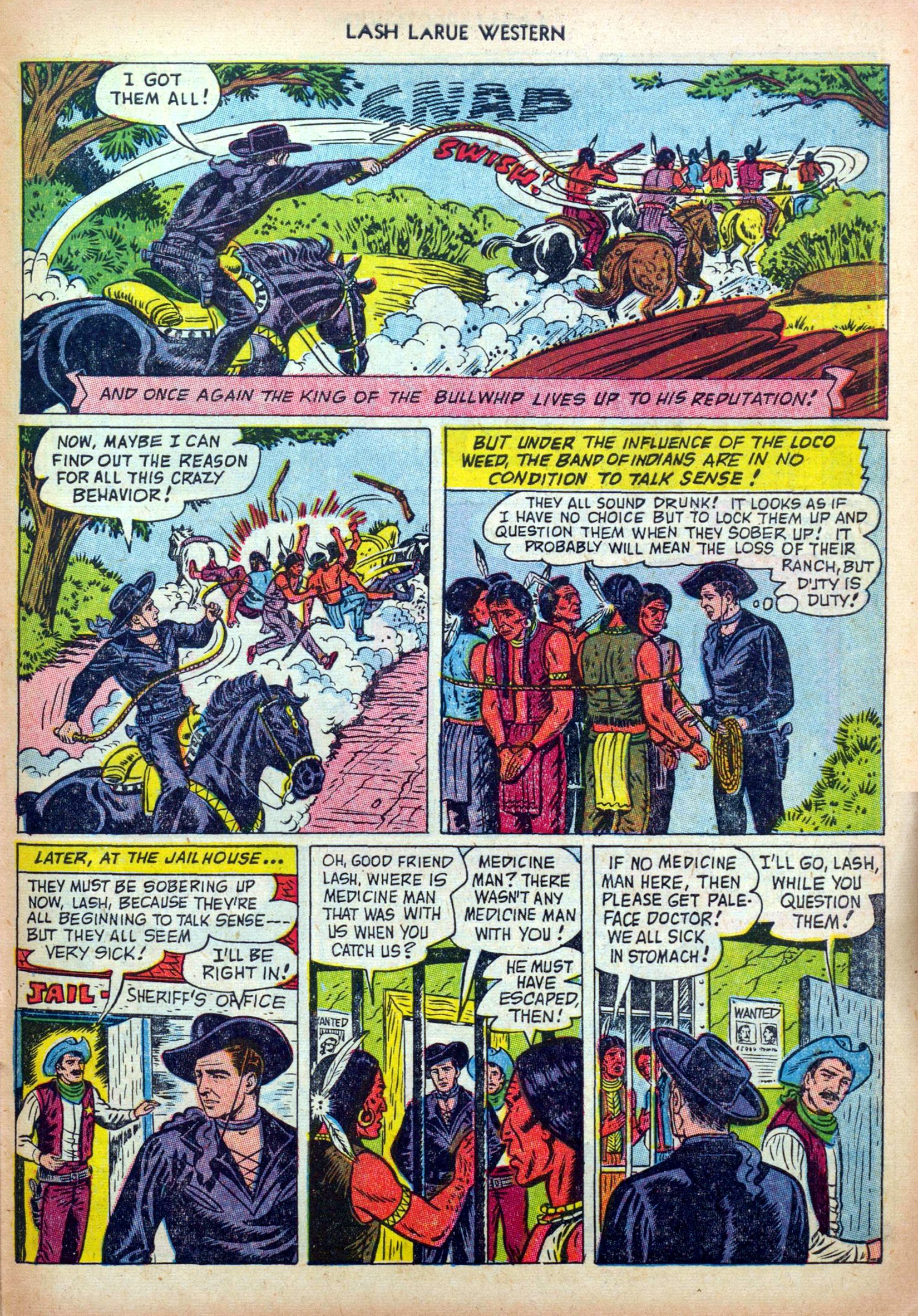 Read online Lash Larue Western (1949) comic -  Issue #36 - 31
