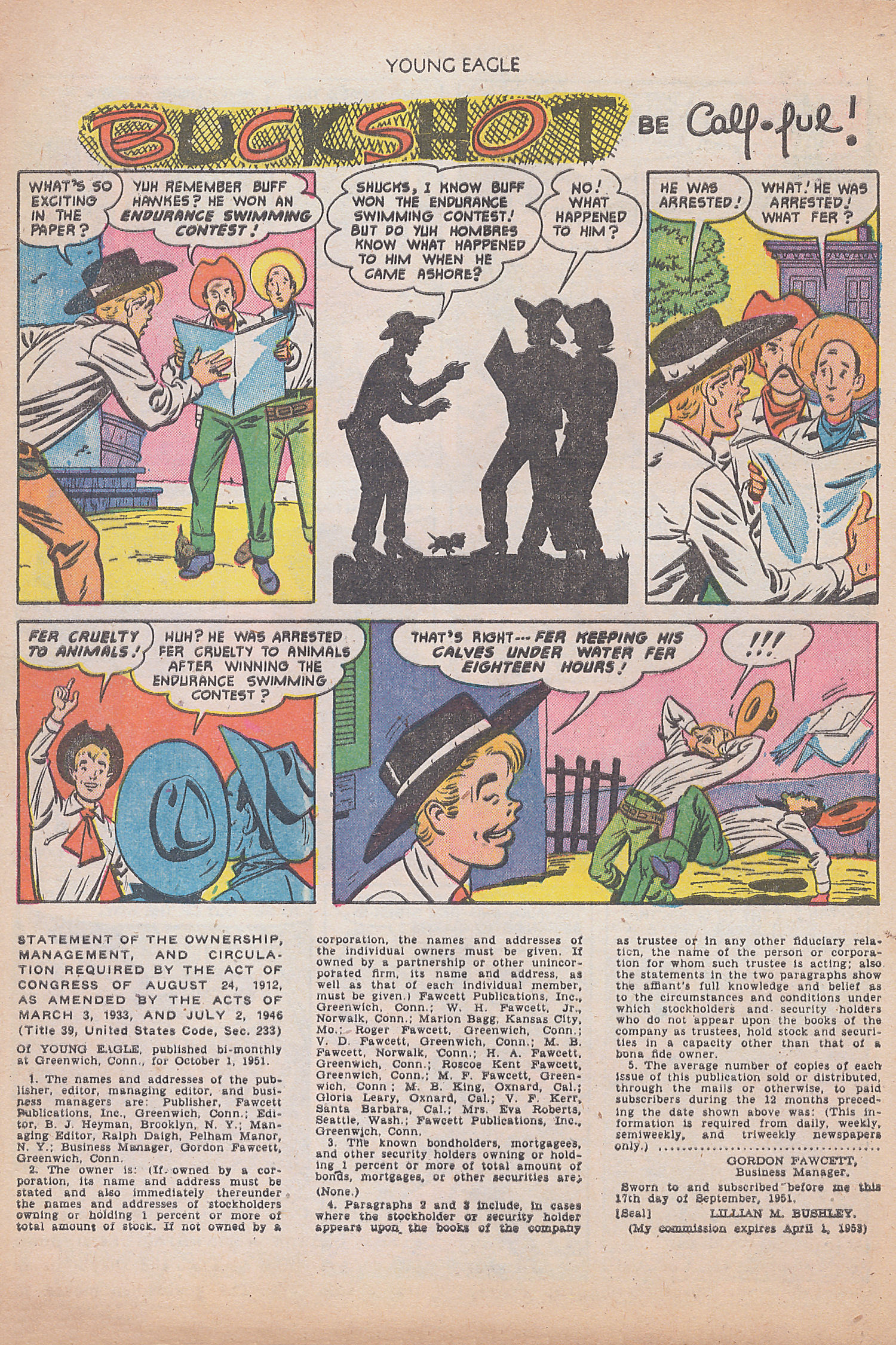 Read online Young Eagle comic -  Issue #8 - 12