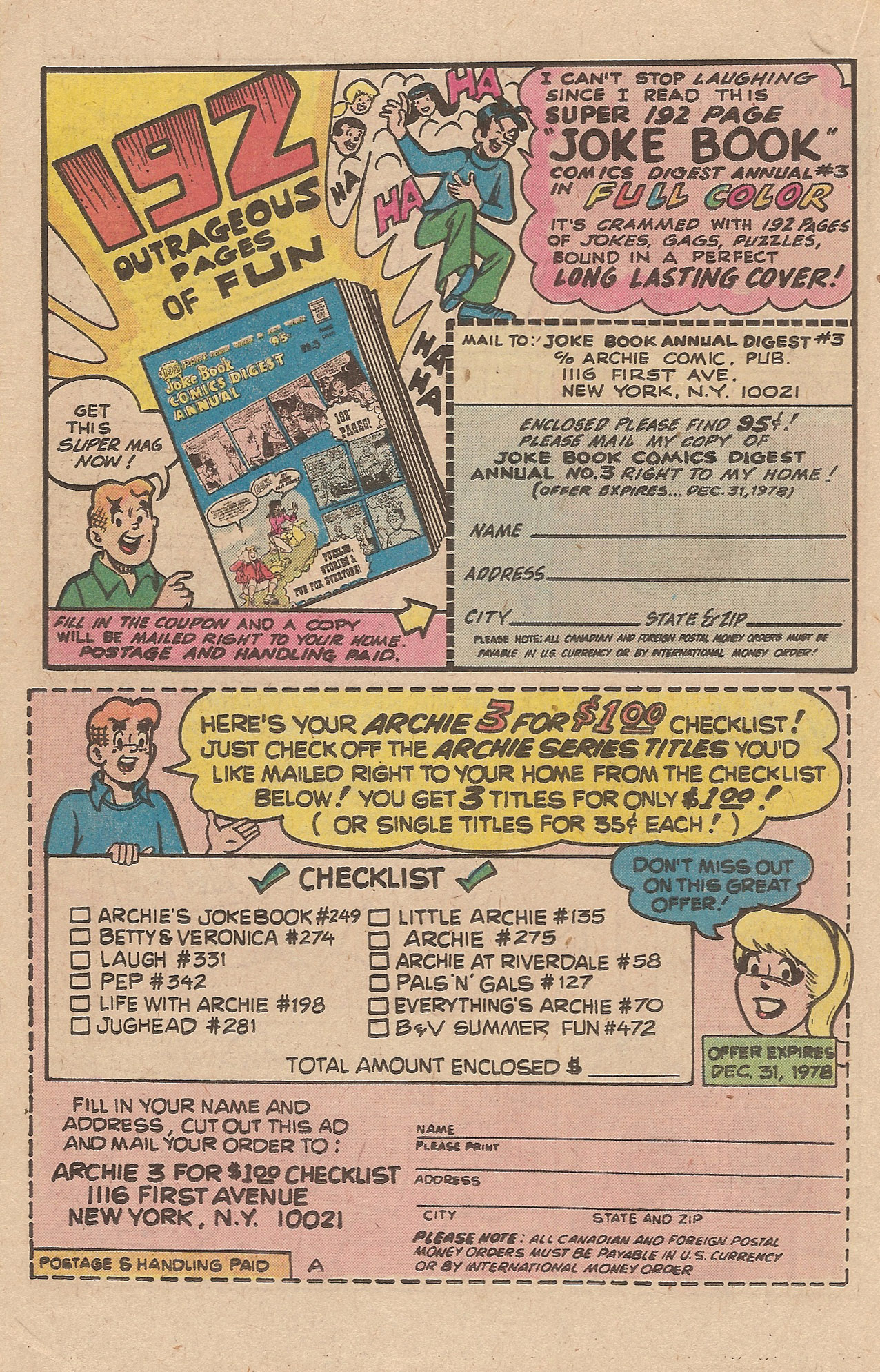 Read online Reggie's Wise Guy Jokes comic -  Issue #47 - 18