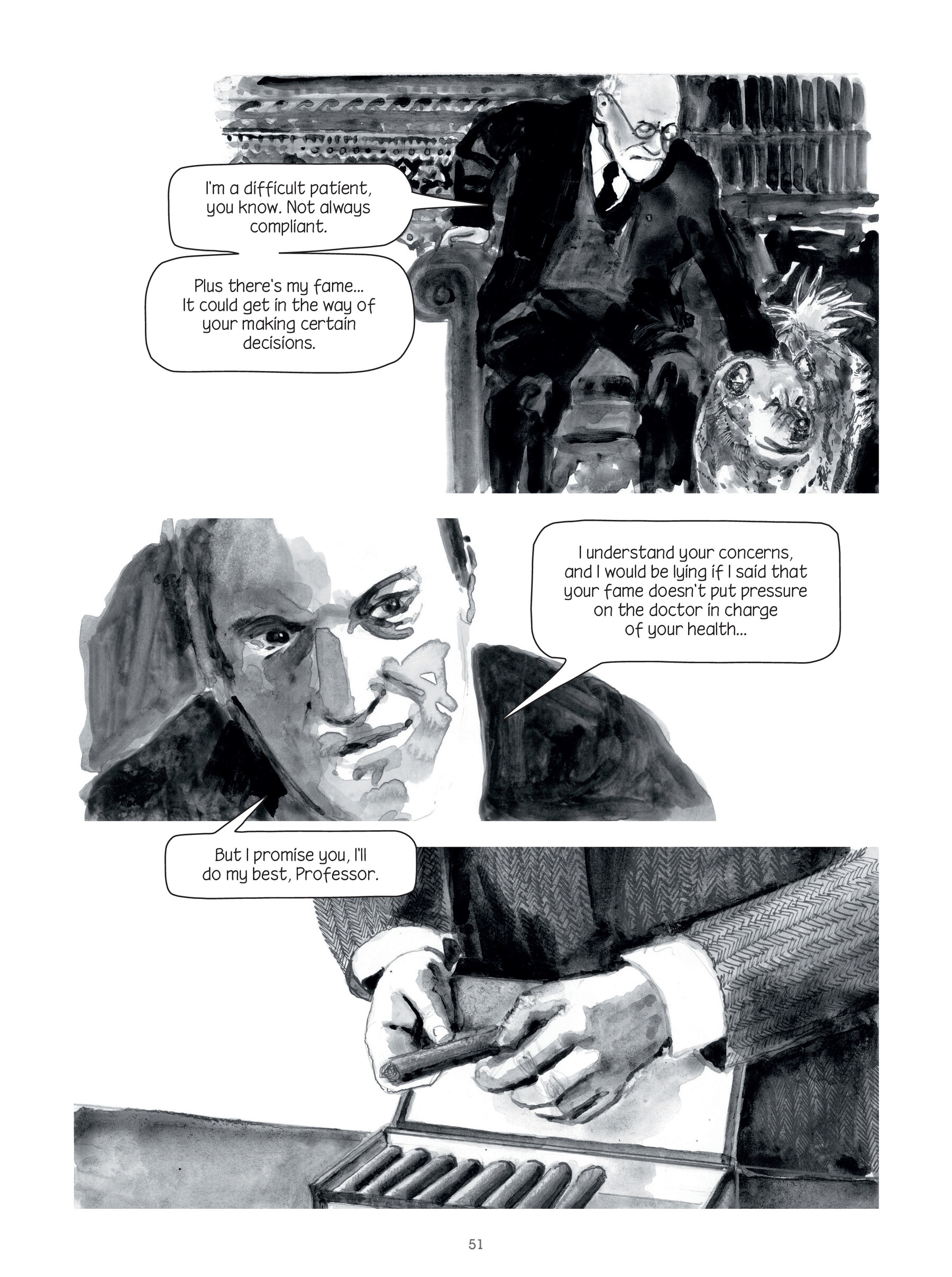 Read online Through Clouds of Smoke: Freud's Final Days comic -  Issue # TPB - 51