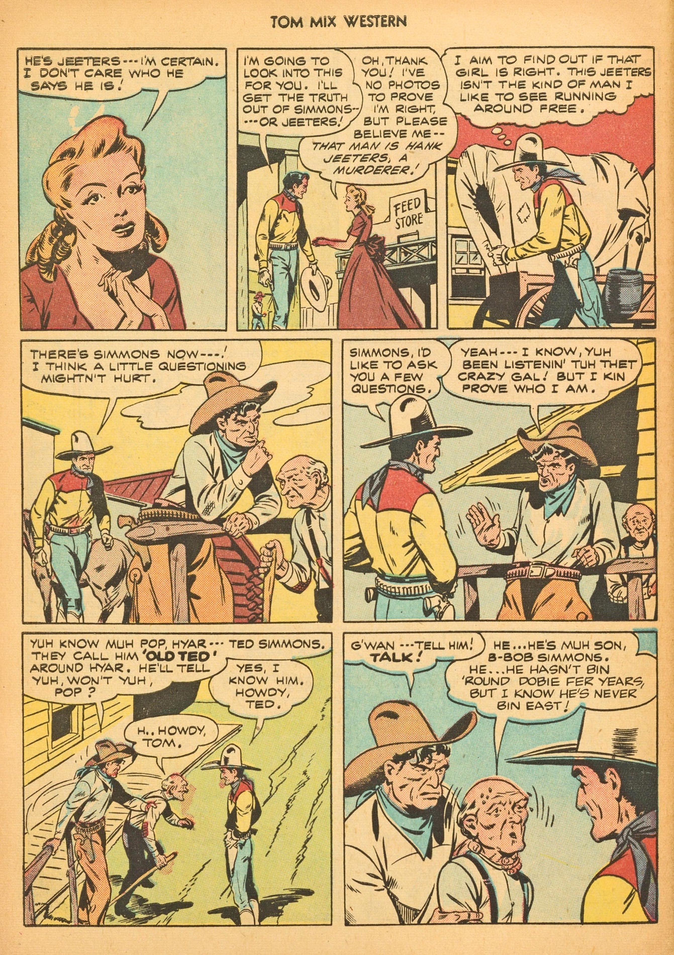 Read online Tom Mix Western (1948) comic -  Issue #3 - 44