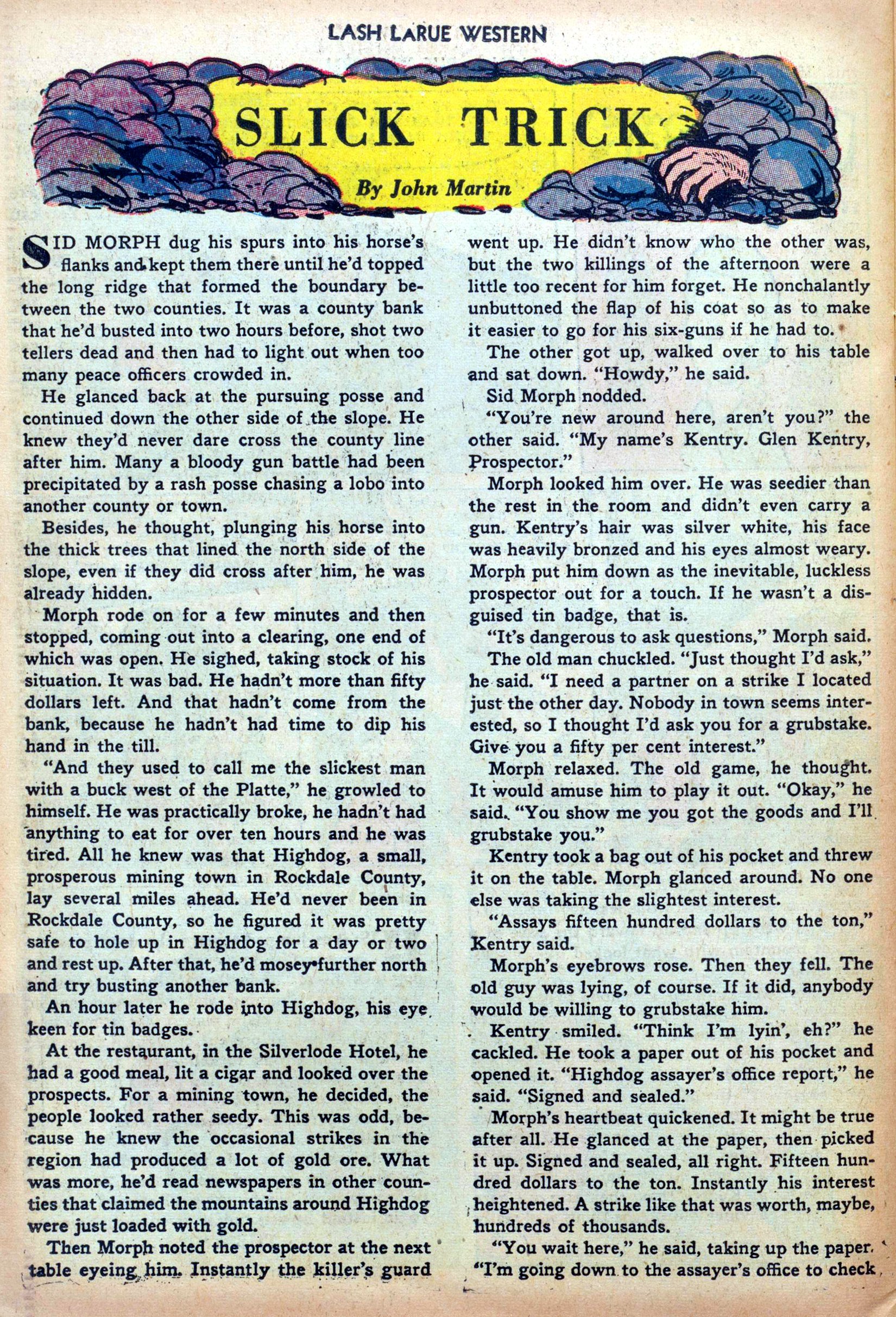 Read online Lash Larue Western (1949) comic -  Issue #33 - 26