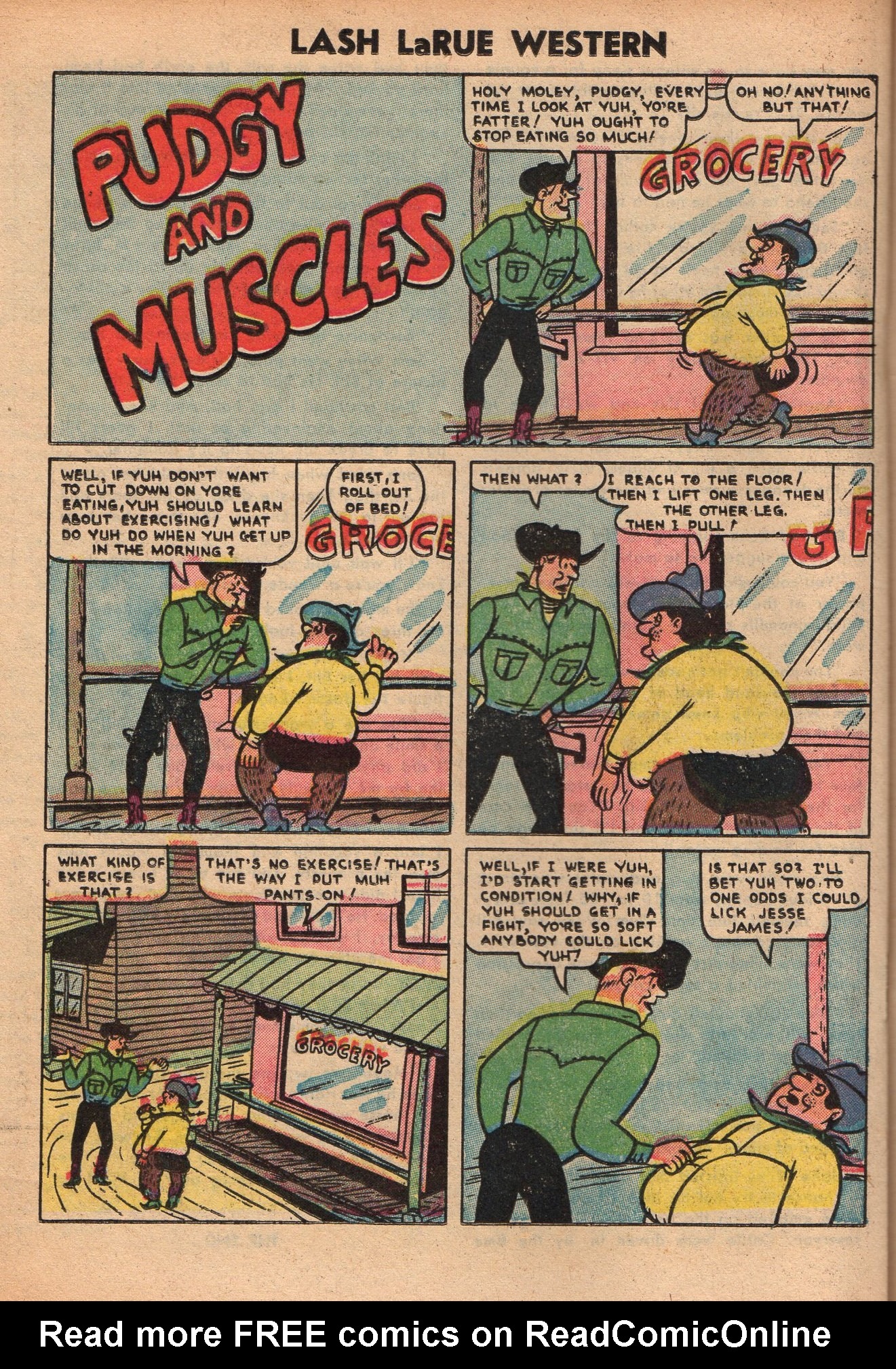 Read online Lash Larue Western (1949) comic -  Issue #61 - 20