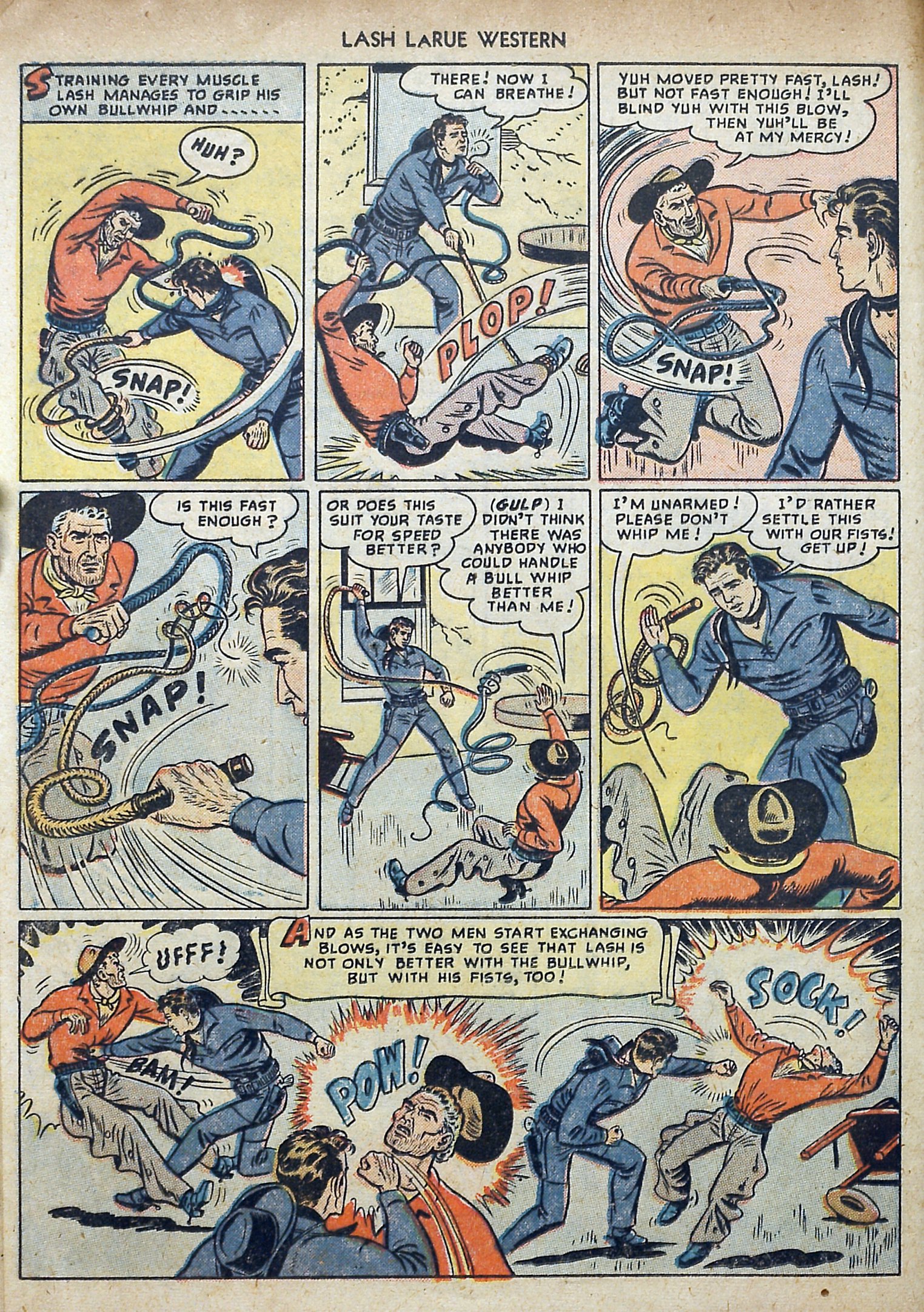 Read online Lash Larue Western (1949) comic -  Issue #3 - 12