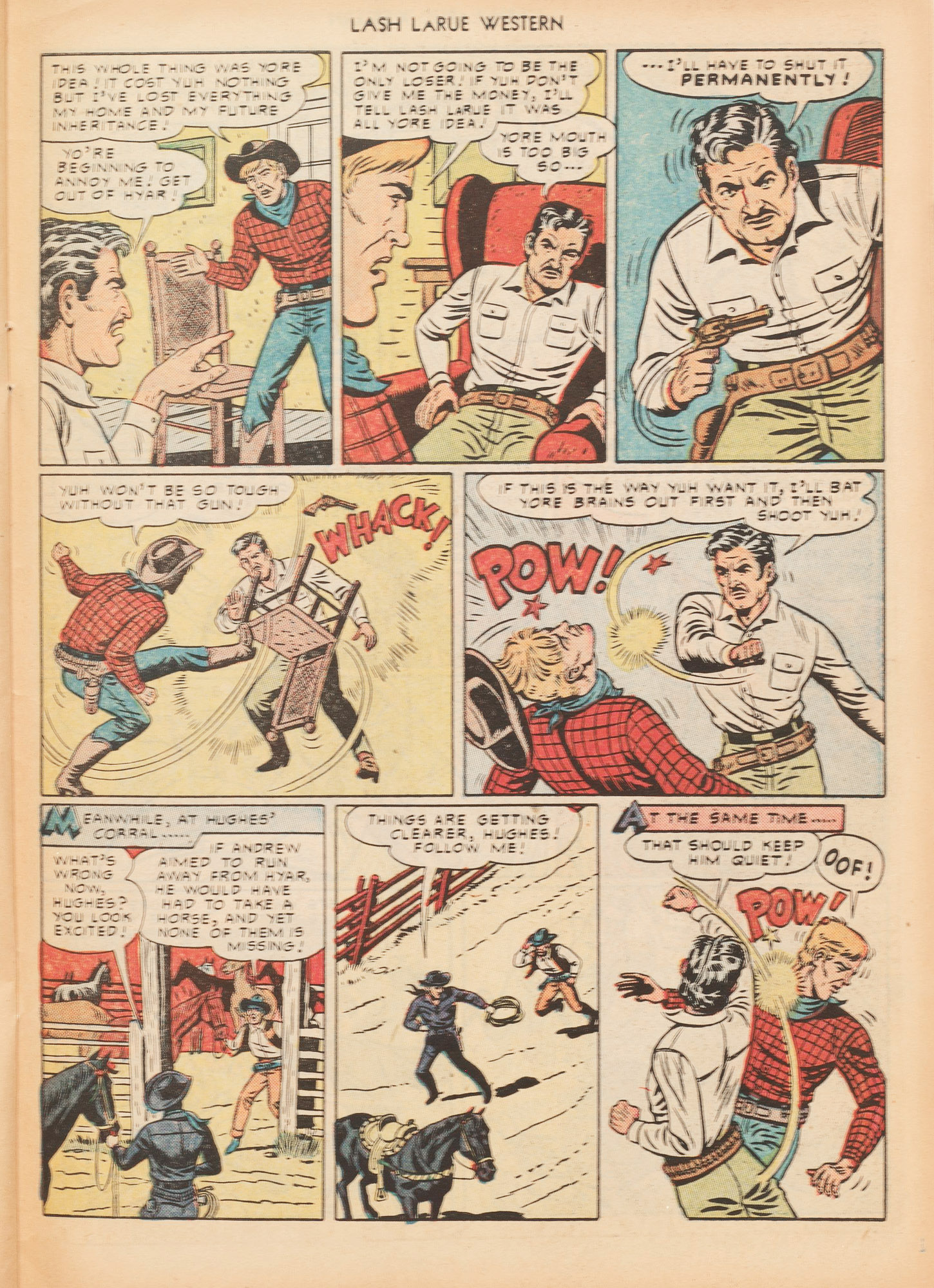 Read online Lash Larue Western (1949) comic -  Issue #7 - 31